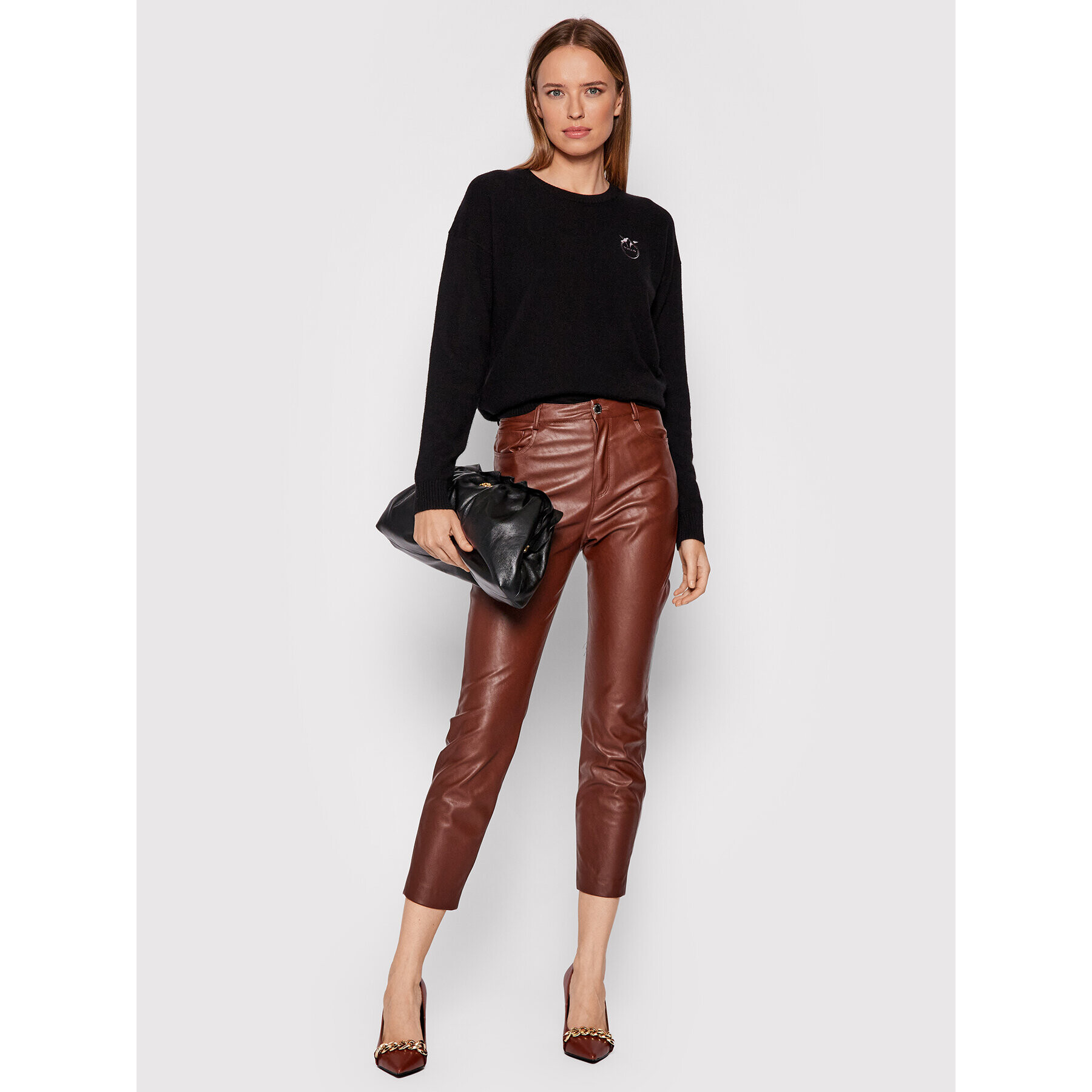 Pinko Пуловер 1G167S Y774 Черен Regular Fit - Pepit.bg