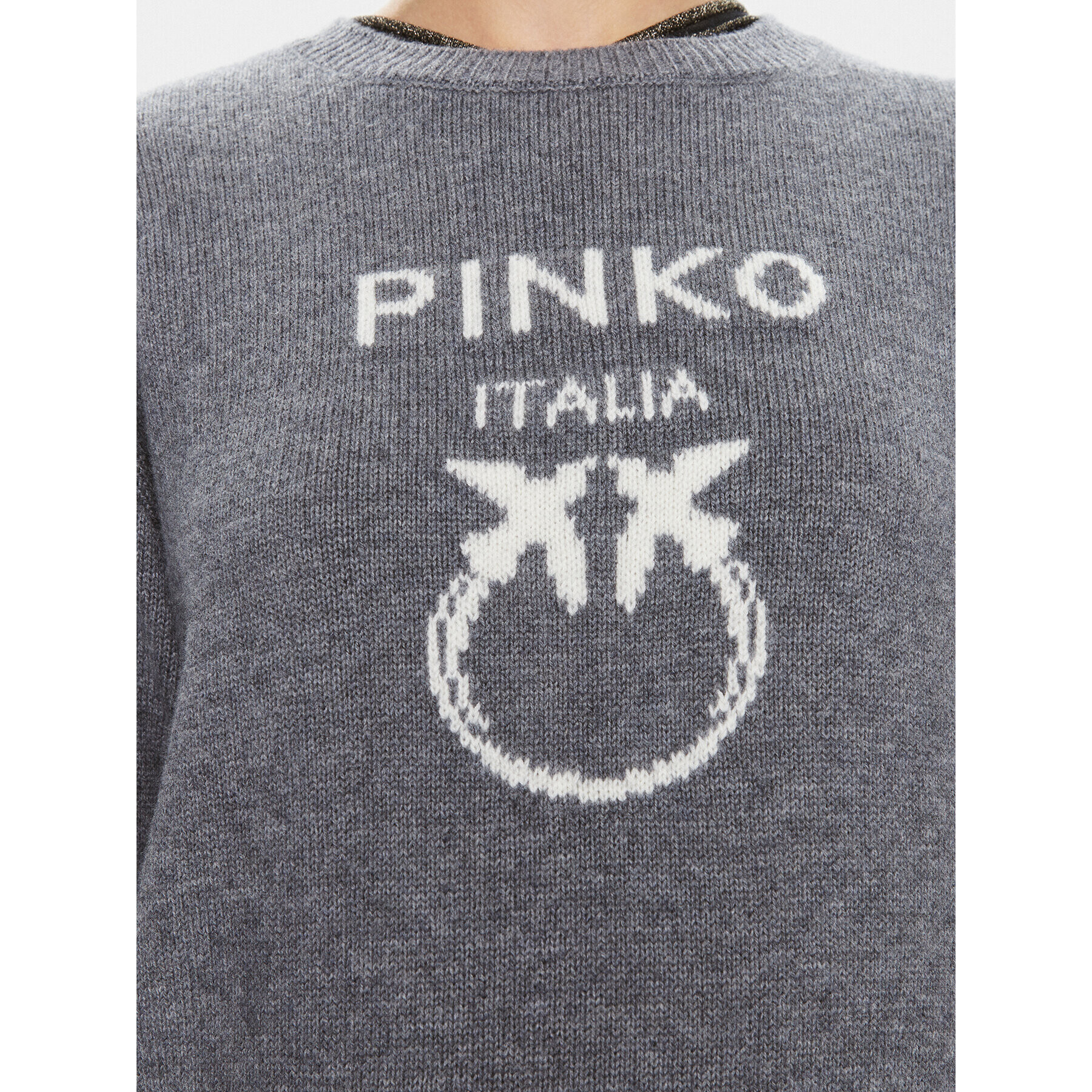 Pinko Пуловер Burgos 100414 Y7Z4 Сив Regular Fit - Pepit.bg