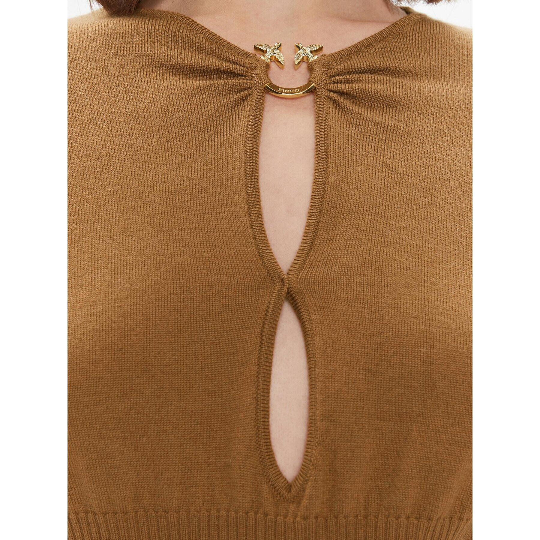 Pinko Пуловер Chioccia 101848 A15S Кафяв Regular Fit - Pepit.bg