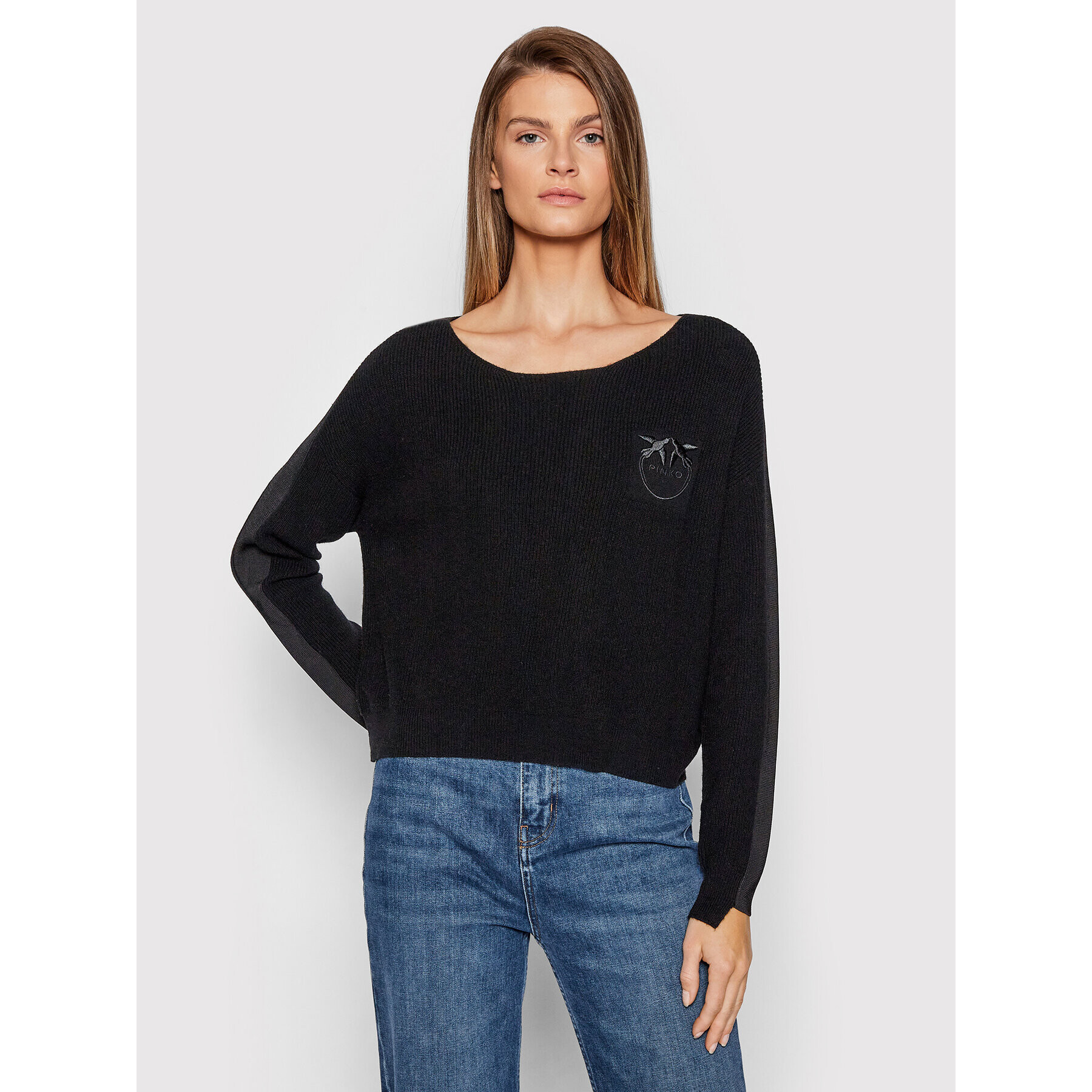Pinko Пуловер Costa 1G16BK Y79Q Черен Relaxed Fit - Pepit.bg