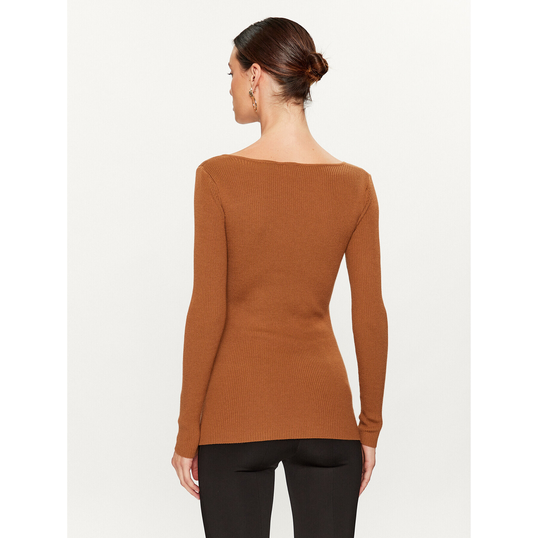 Pinko Пуловер Graffa 101846 A15S Кафяв Slim Fit - Pepit.bg