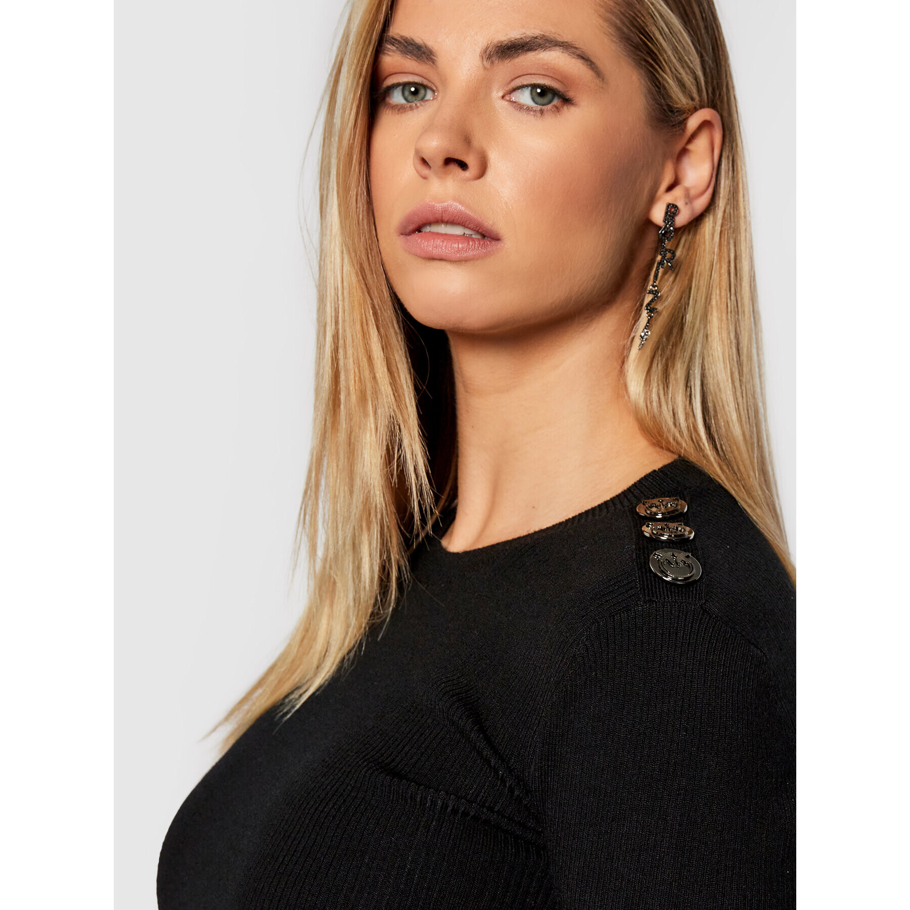 Pinko Пуловер Terlaner 1G16AP Y77N Черен Slim Fit - Pepit.bg