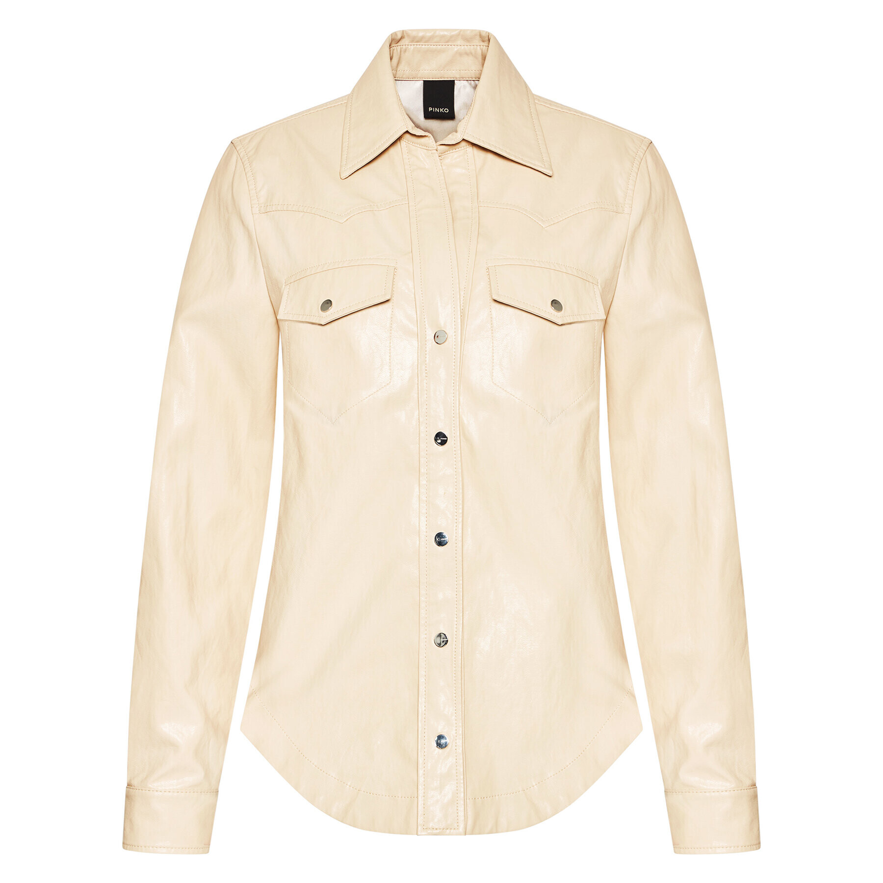 Pinko Риза Ciambella 2 1G16EB 7866 Бежов Regular Fit - Pepit.bg