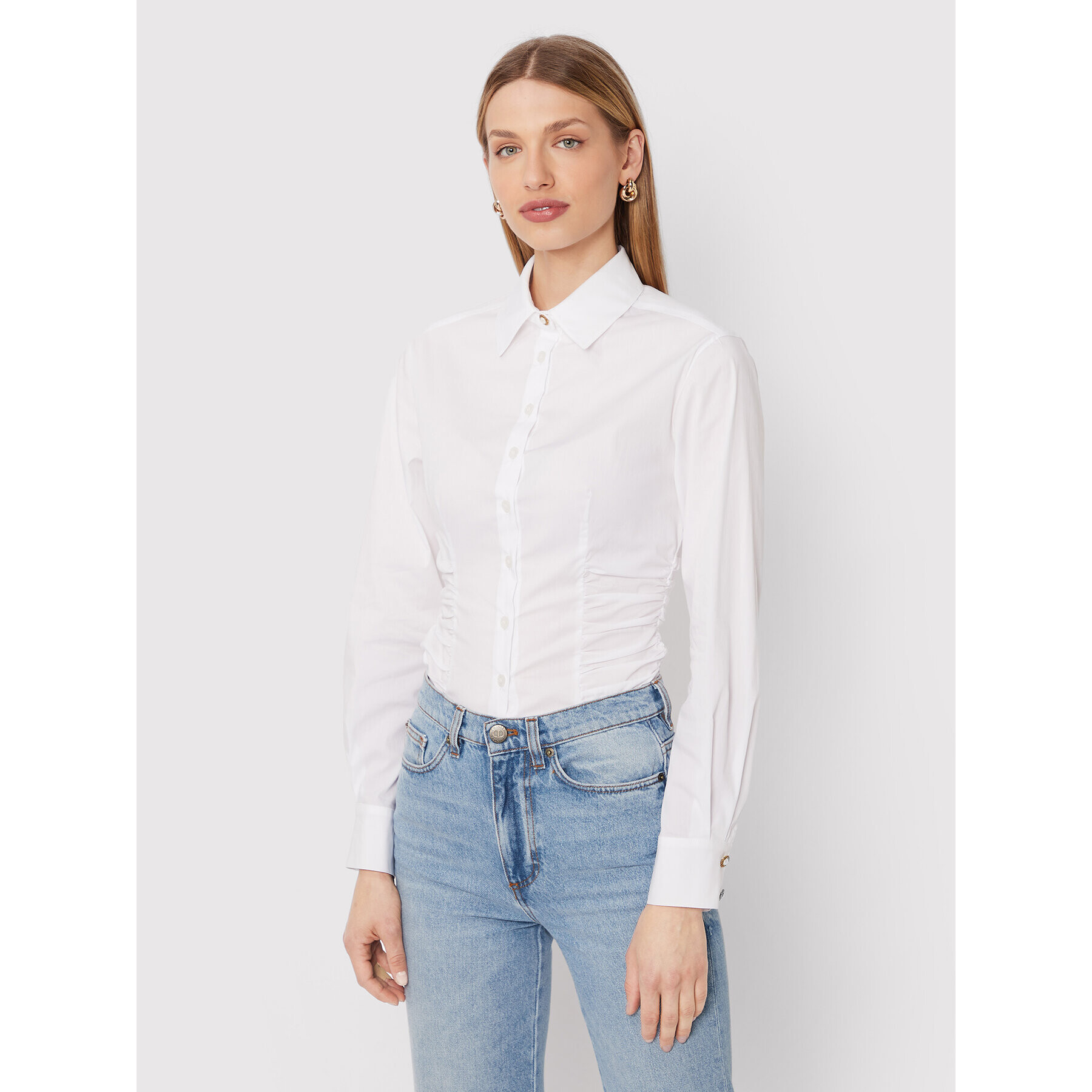 Pinko Риза Cornelie 1G18CG Y817 Бял Regular Fit - Pepit.bg