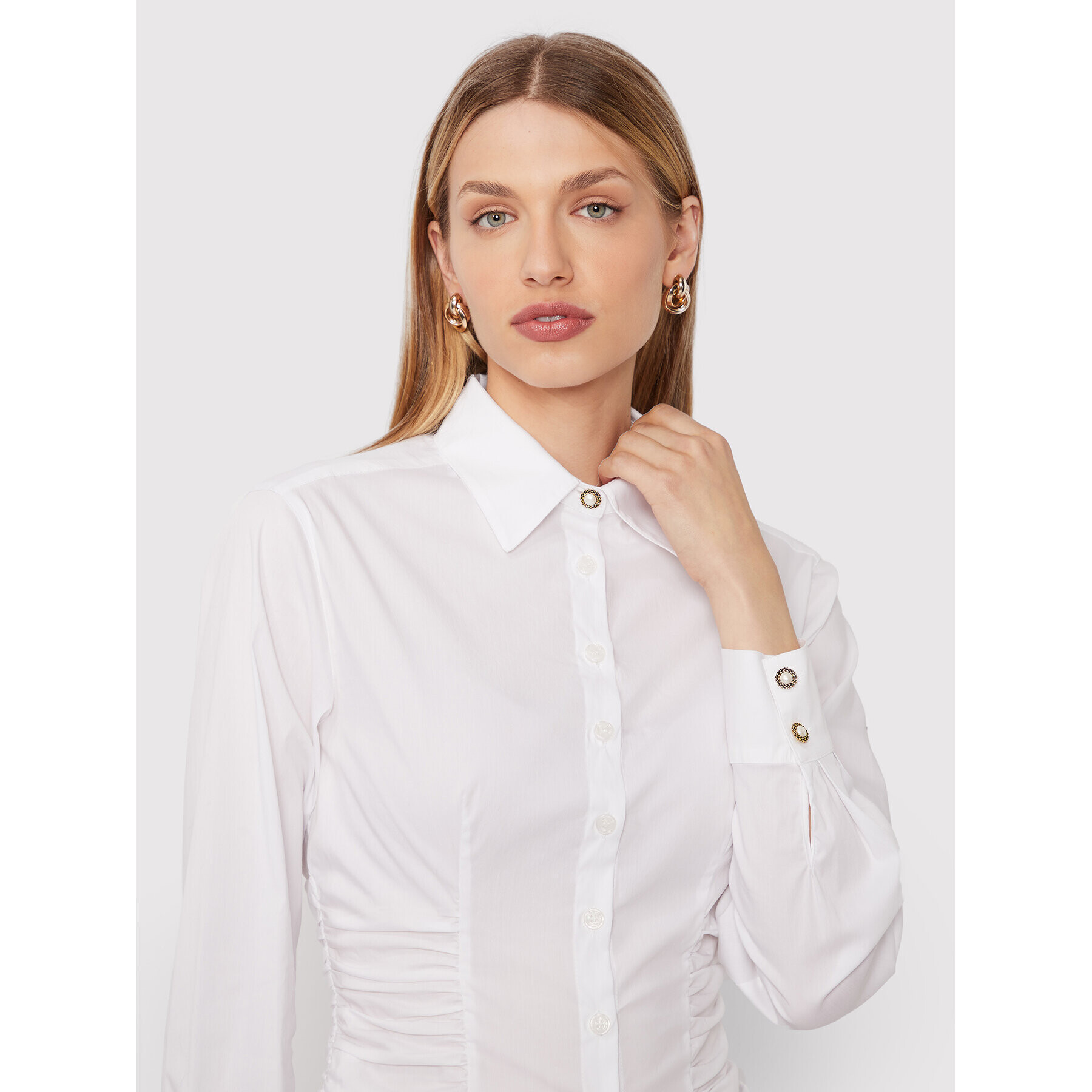 Pinko Риза Cornelie 1G18CG Y817 Бял Regular Fit - Pepit.bg