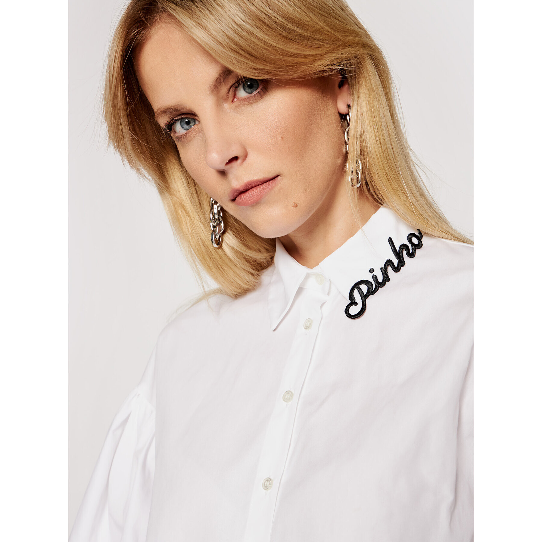 Pinko Риза Ragioneria 1N1376 6827 Бял Regular Fit - Pepit.bg