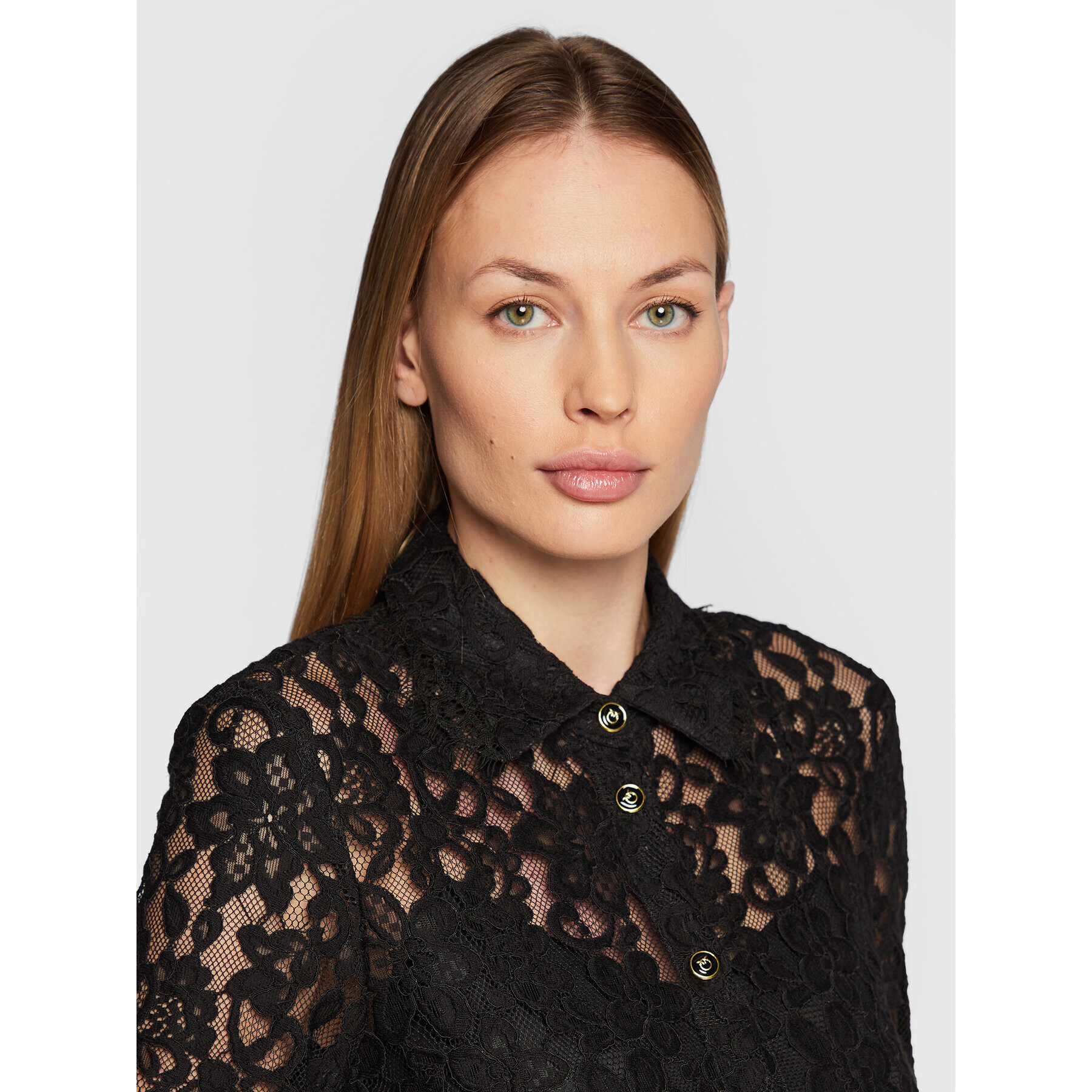 Pinko Рокля тип риза Adelita 1G18GA 4853 Черен Regular Fit - Pepit.bg