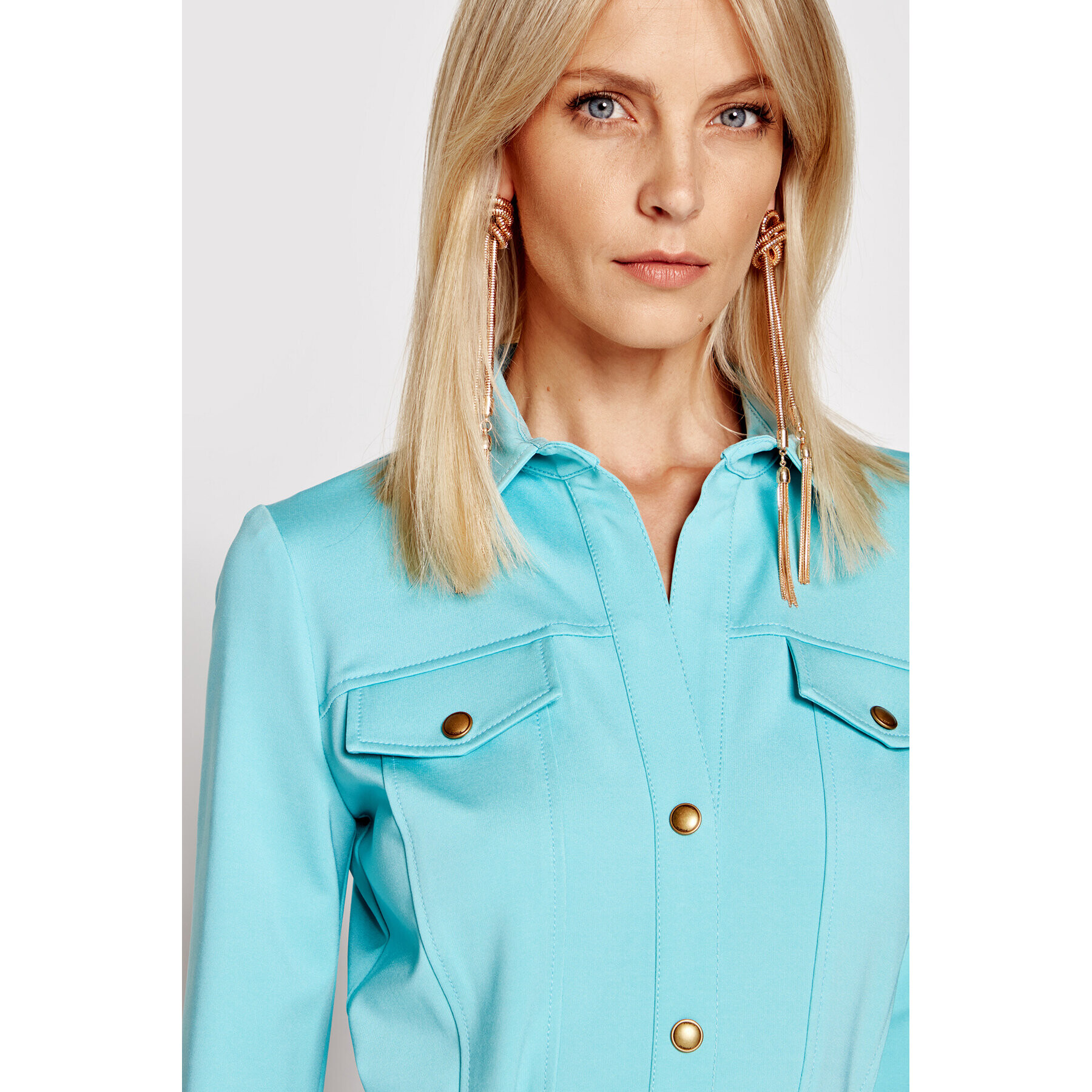 Pinko Рокля тип риза Inquieto Син Slim Fit - Pepit.bg