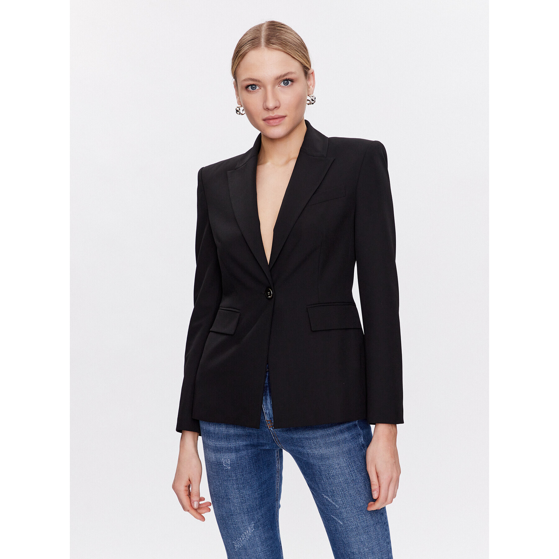 Pinko Сако 100180 A0HO Черен Regular Fit - Pepit.bg