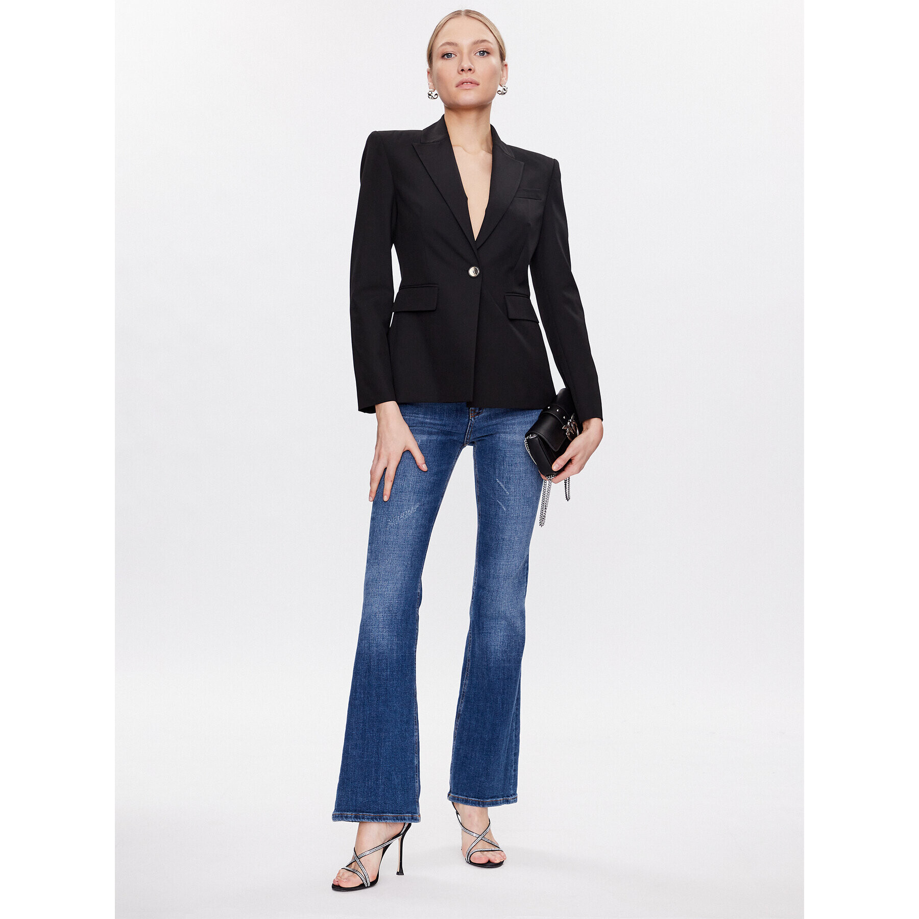 Pinko Сако 100180 A0HO Черен Regular Fit - Pepit.bg