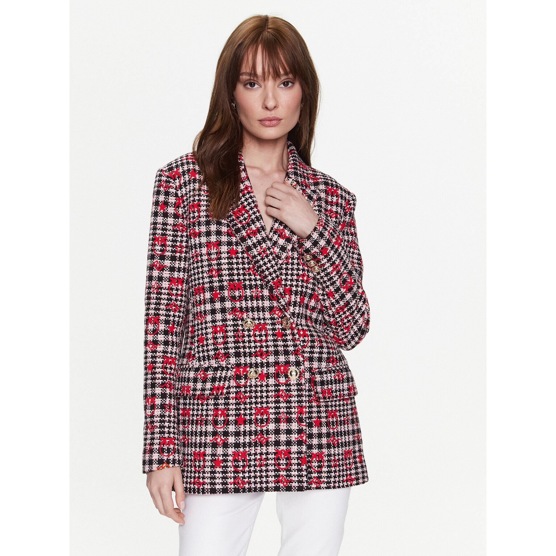 Pinko Сако 100642 A0N2 Червен Regular Fit - Pepit.bg