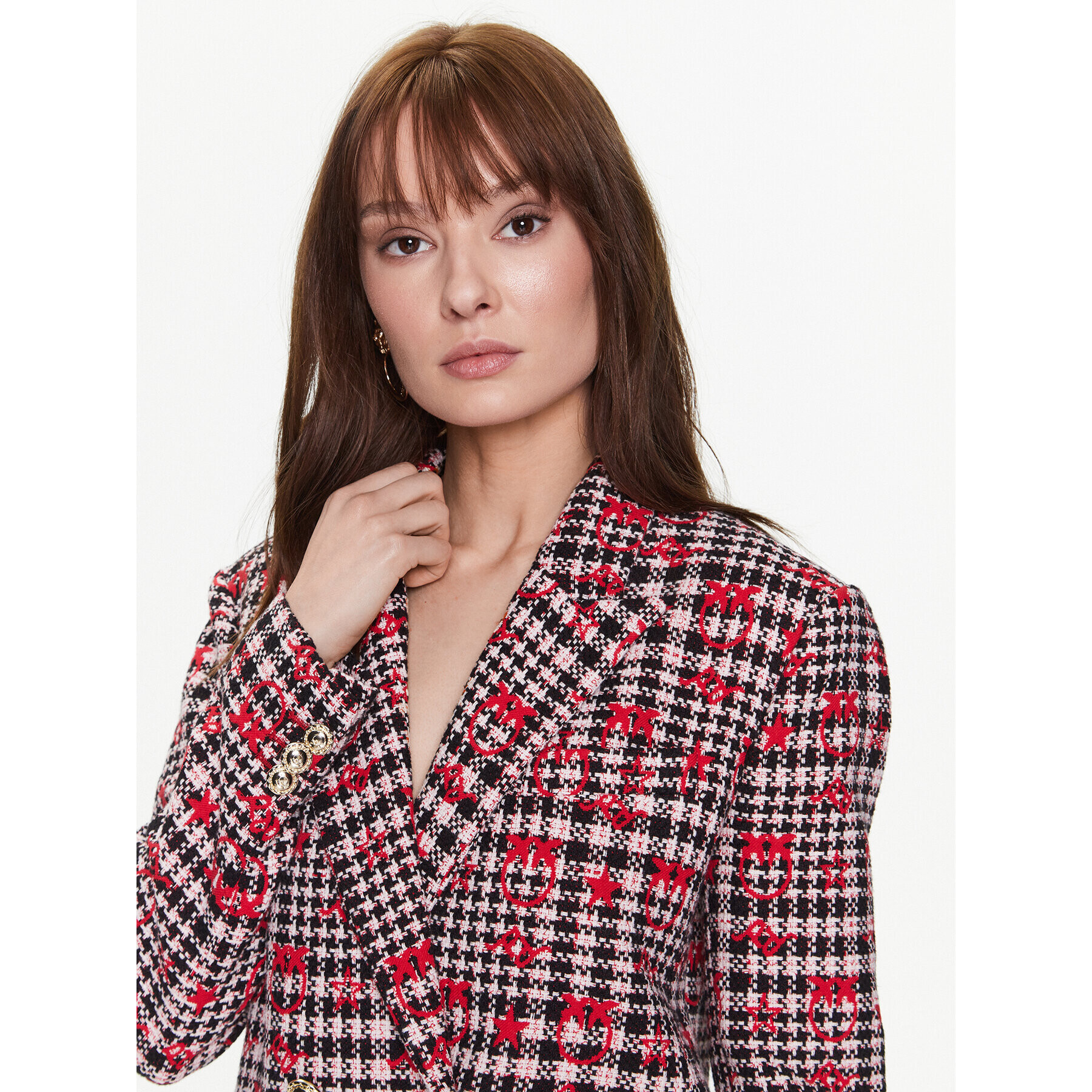 Pinko Сако 100642 A0N2 Червен Regular Fit - Pepit.bg