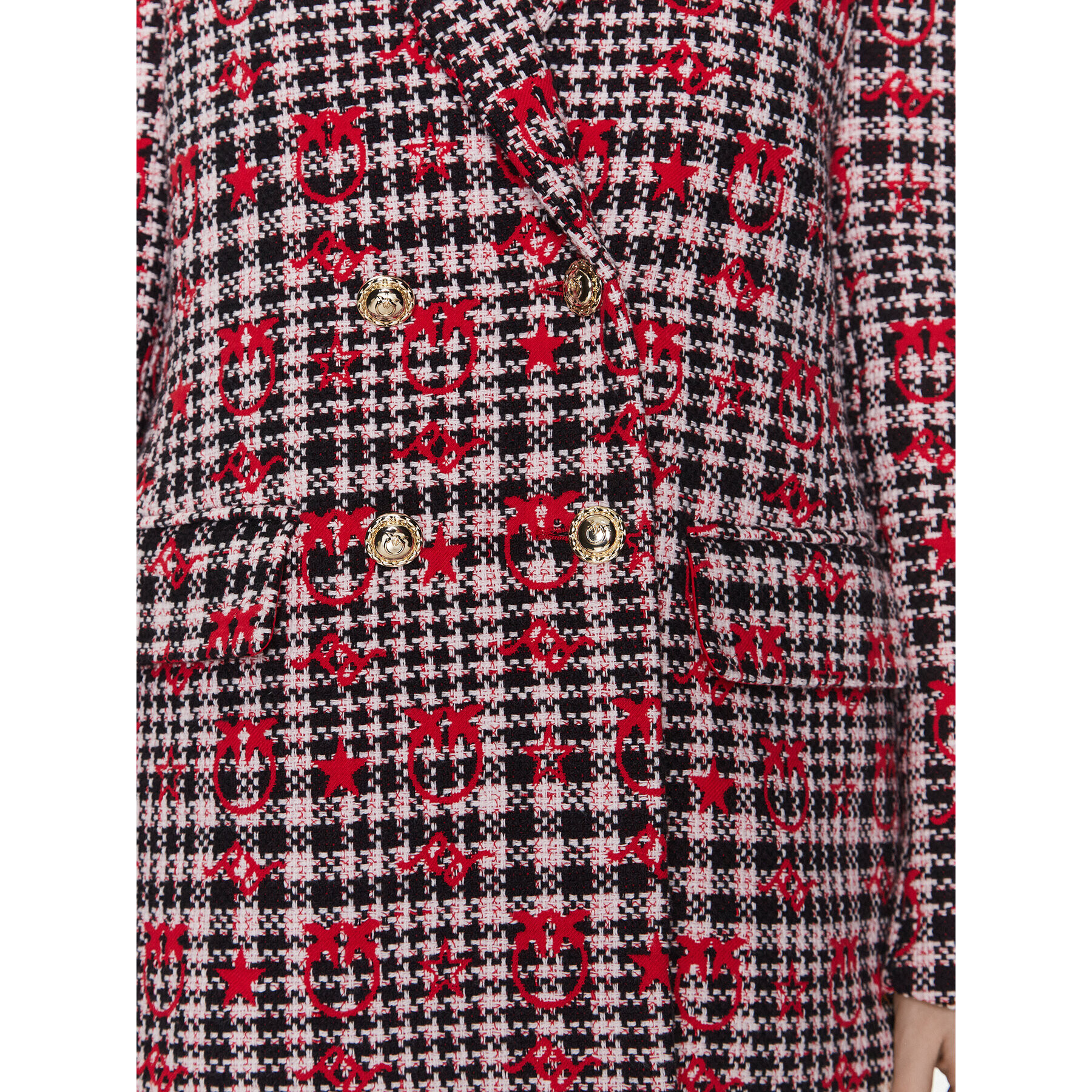 Pinko Сако 100642 A0N2 Червен Regular Fit - Pepit.bg