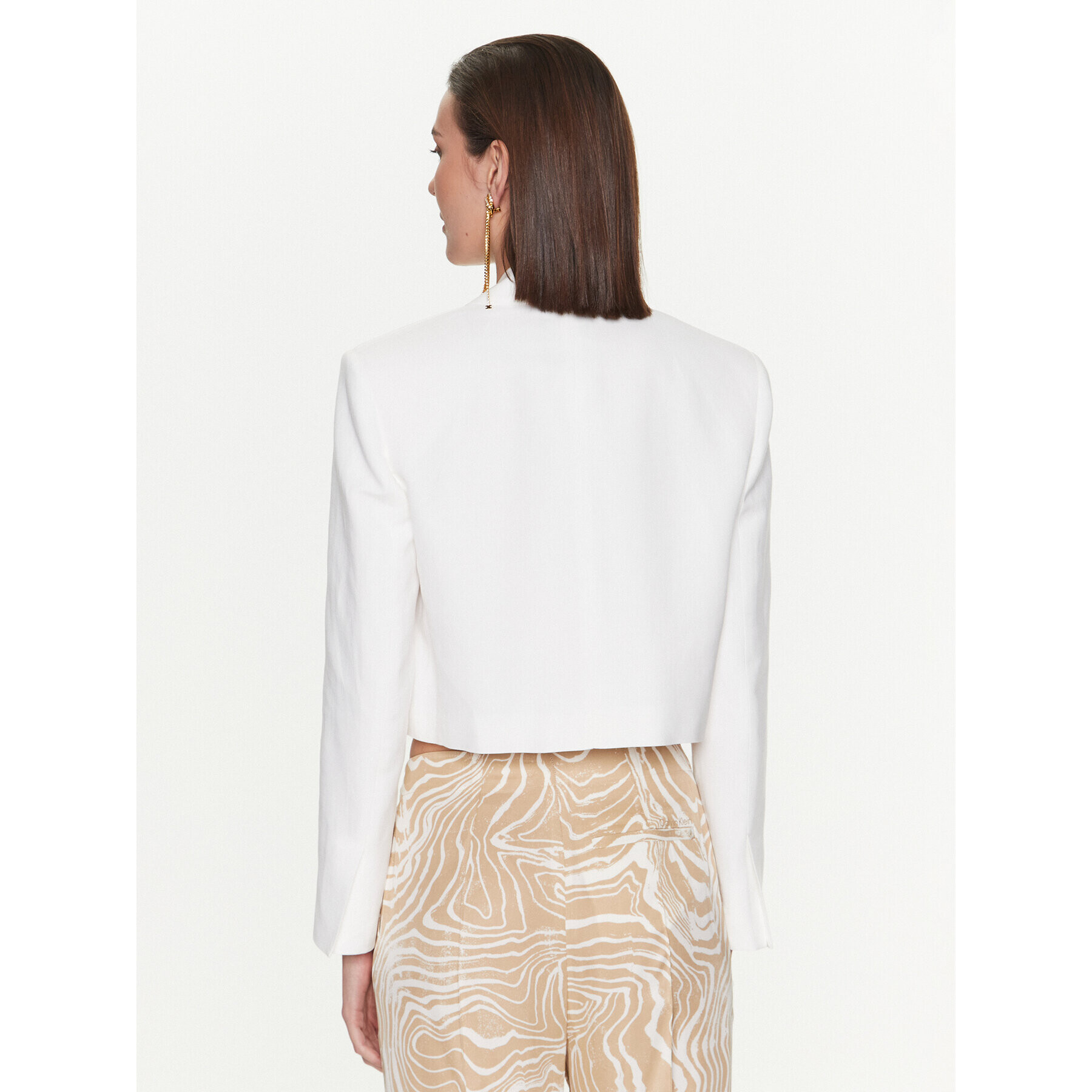 Pinko Сако 100951 A0IN Бял Regular Fit - Pepit.bg