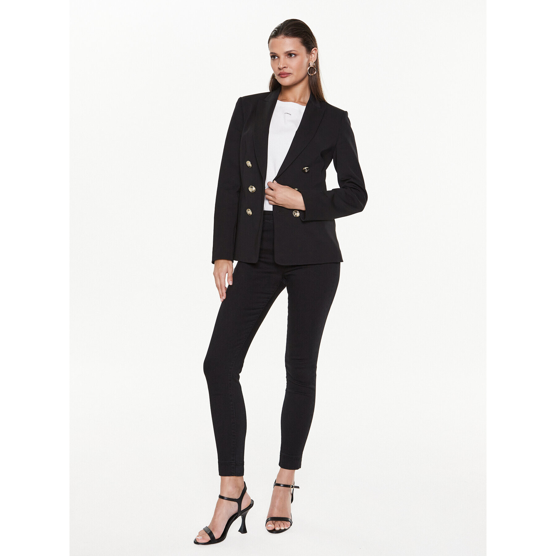 Pinko Сако Alexia 100256 A0IG Черен Regular Fit - Pepit.bg