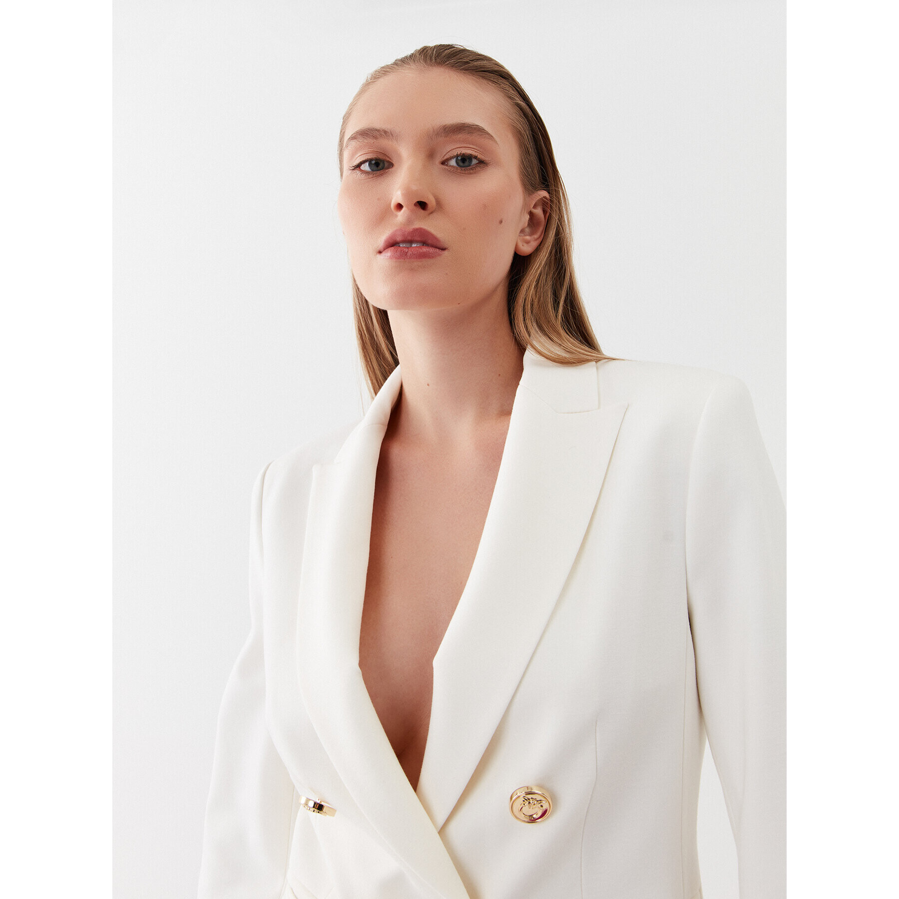Pinko Сако Alexia 100256 A15O Бял Regular Fit - Pepit.bg