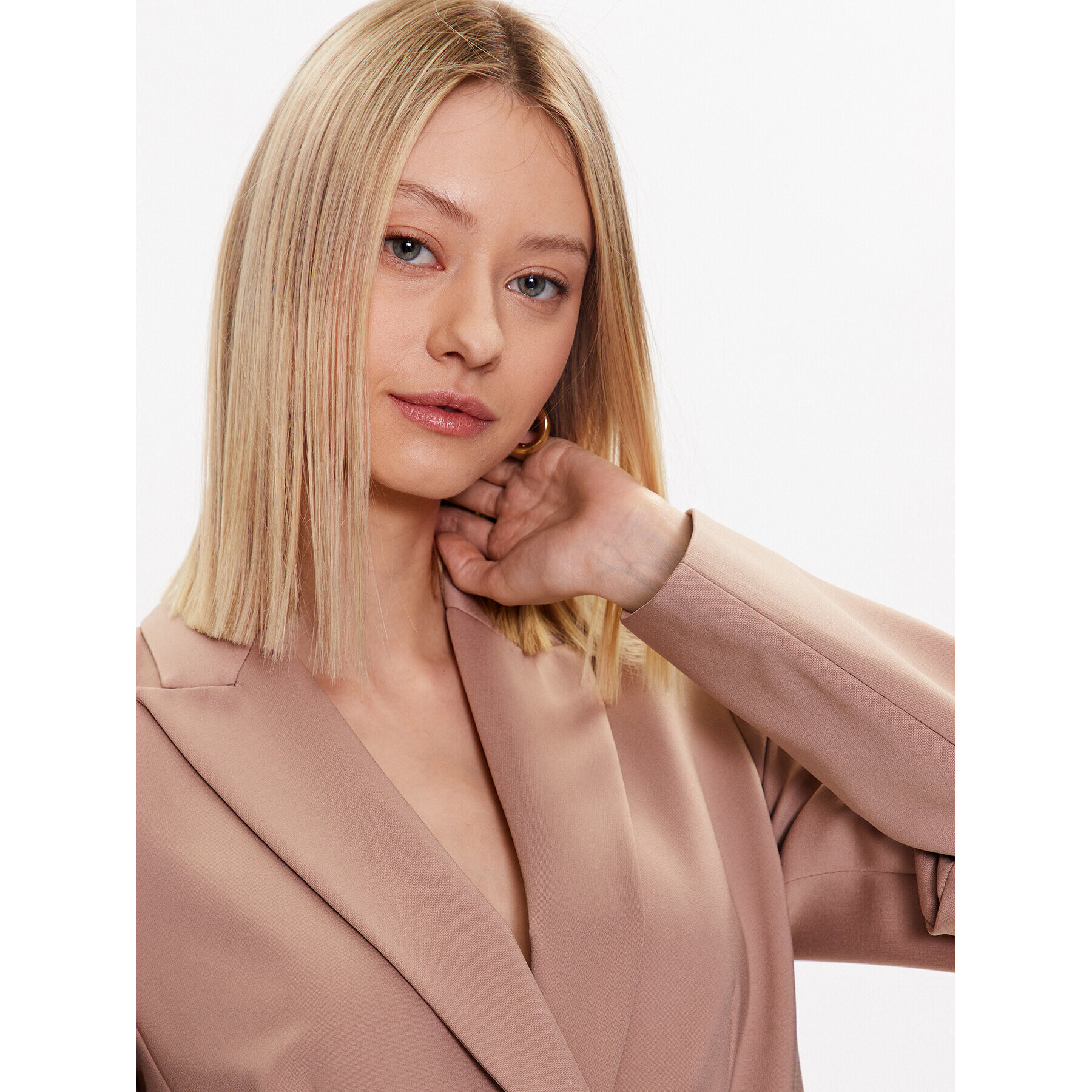 Pinko Сако Alexia PE 23 BLK01 100256 A0IG Бежов Regular Fit - Pepit.bg