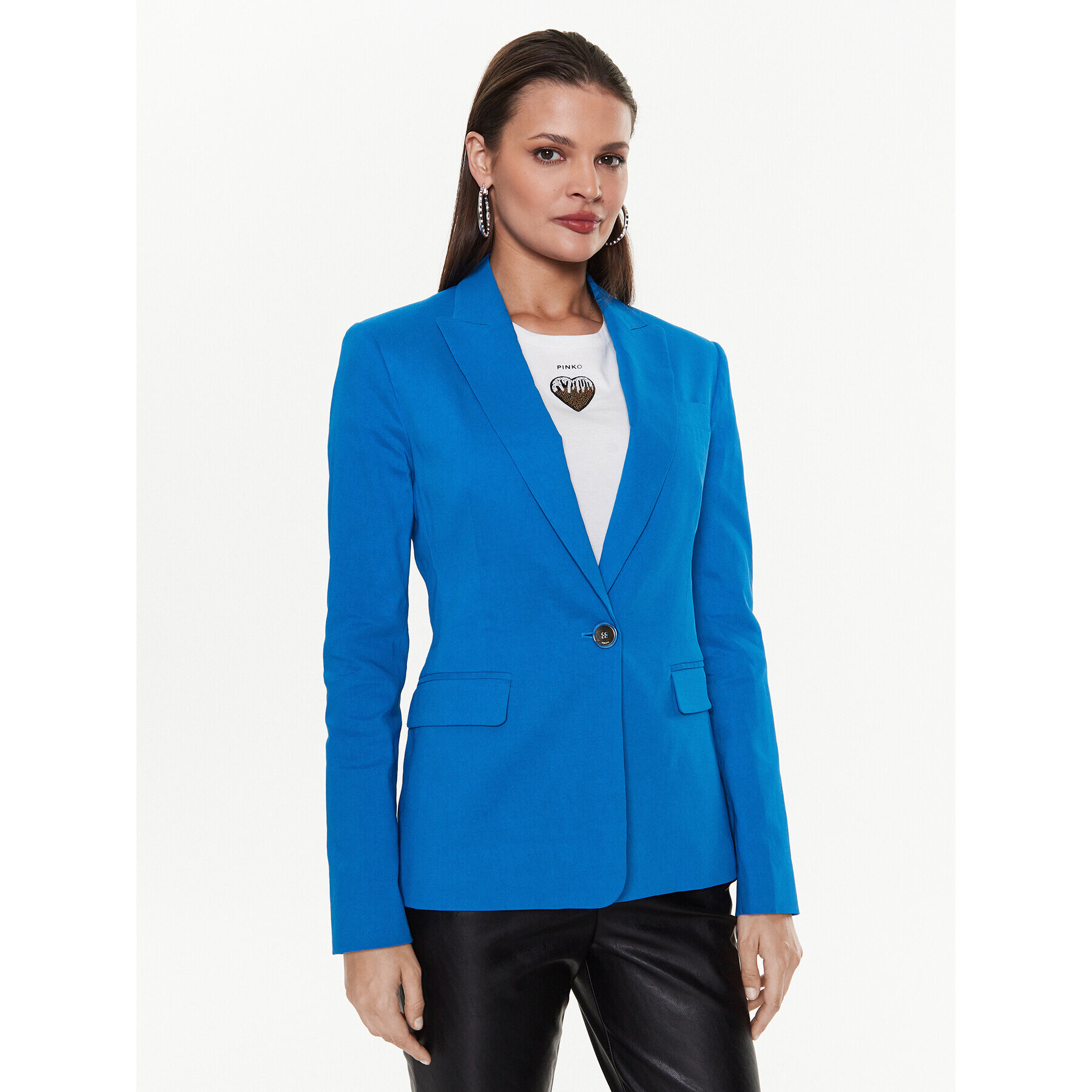 Pinko Сако Equilibrato 100987 A0IM Син Slim Fit - Pepit.bg
