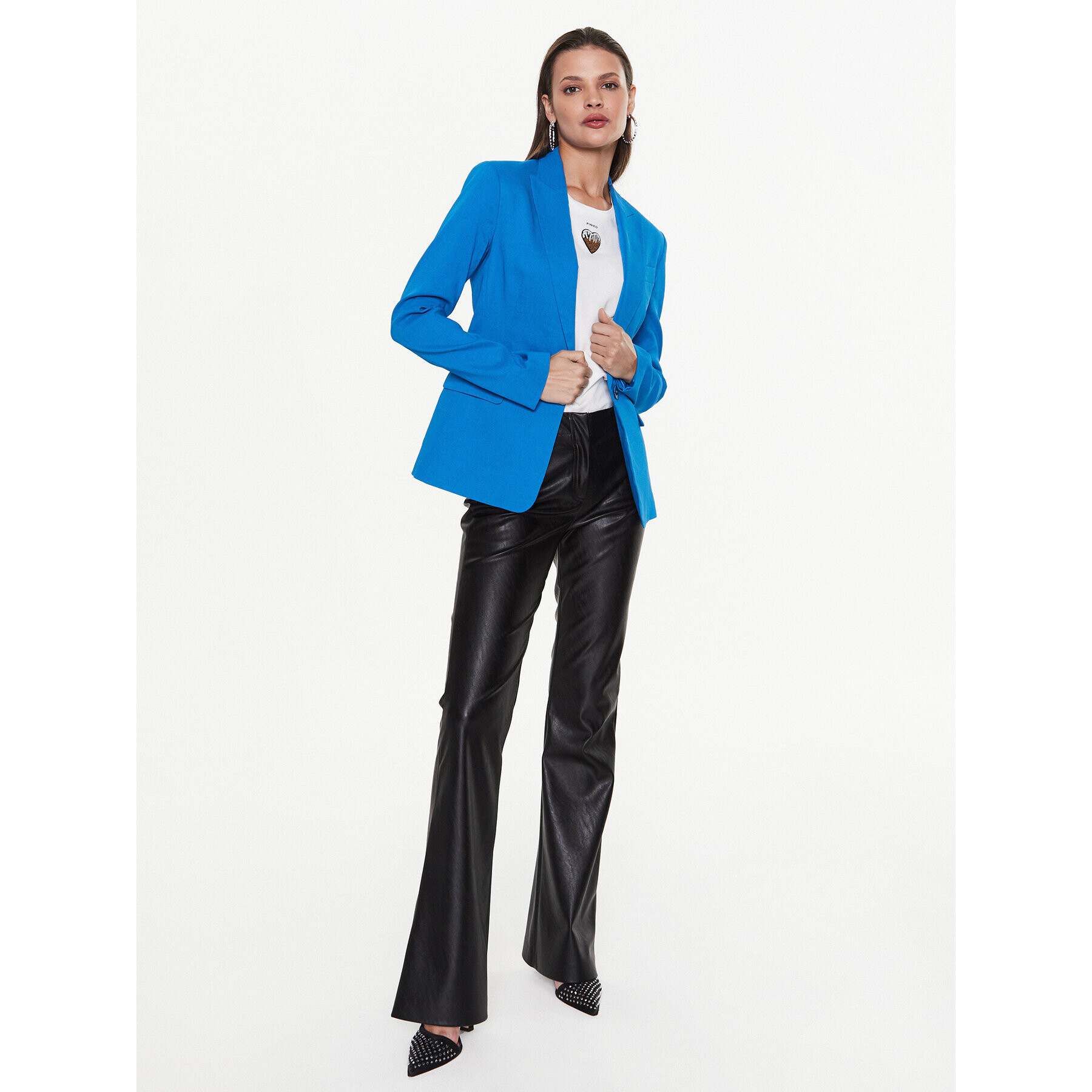 Pinko Сако Equilibrato 100987 A0IM Син Slim Fit - Pepit.bg