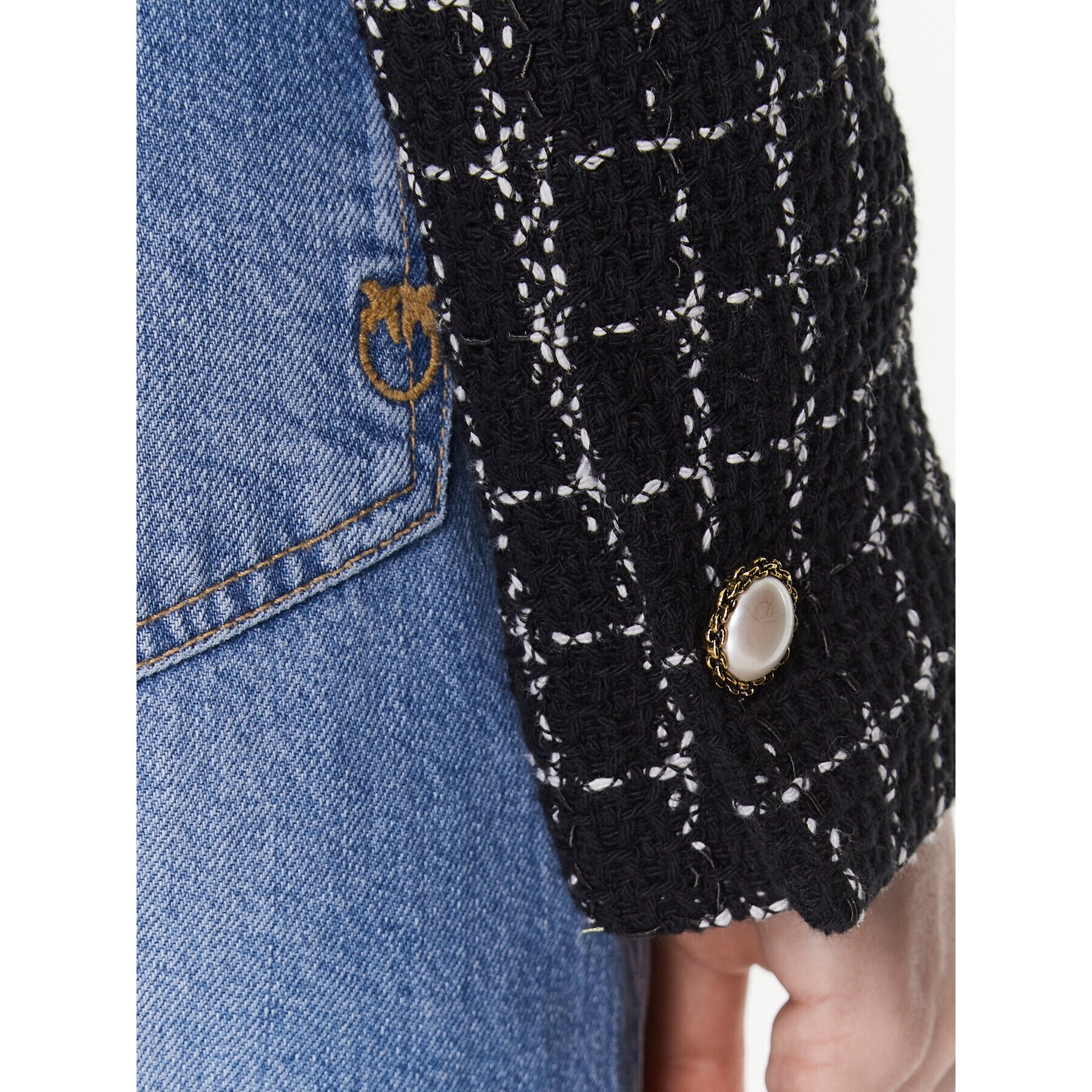 Pinko Сако Esile 100944 A0IO Черен Regular Fit - Pepit.bg
