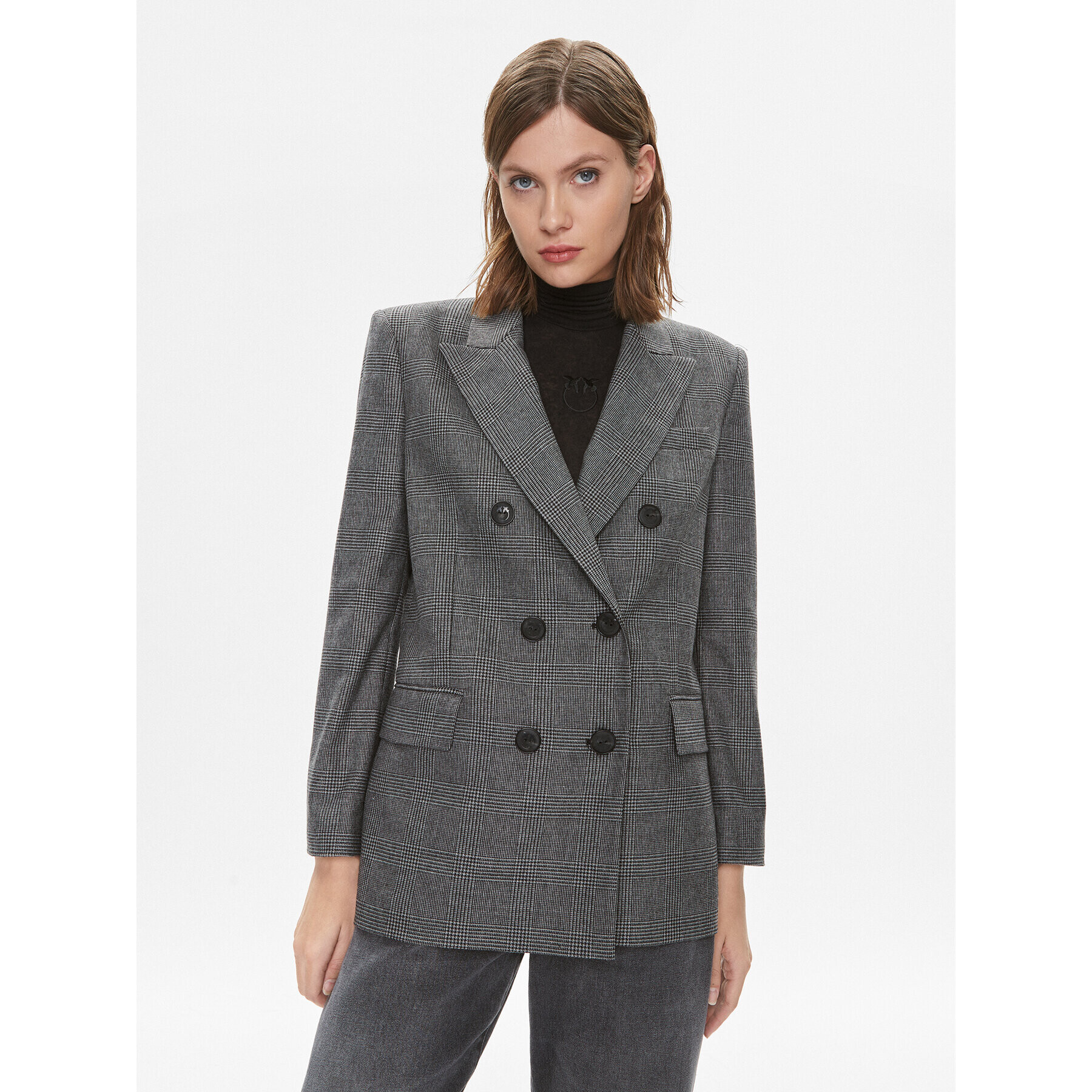 Pinko Сако Gen 102303 A07P Сив Regular Fit - Pepit.bg