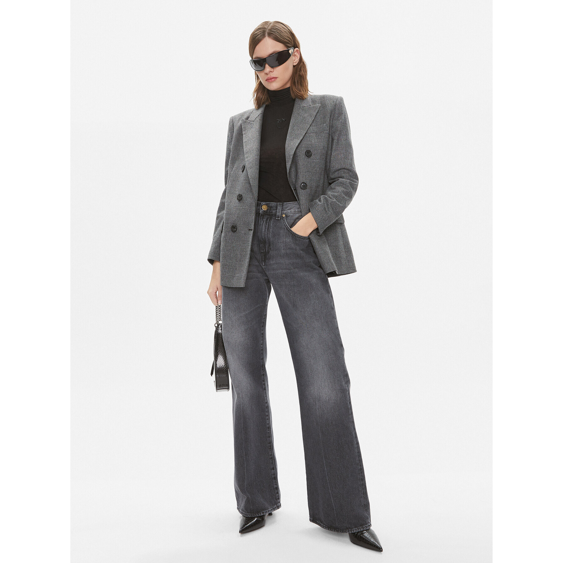 Pinko Сако Gen 102303 A07P Сив Regular Fit - Pepit.bg