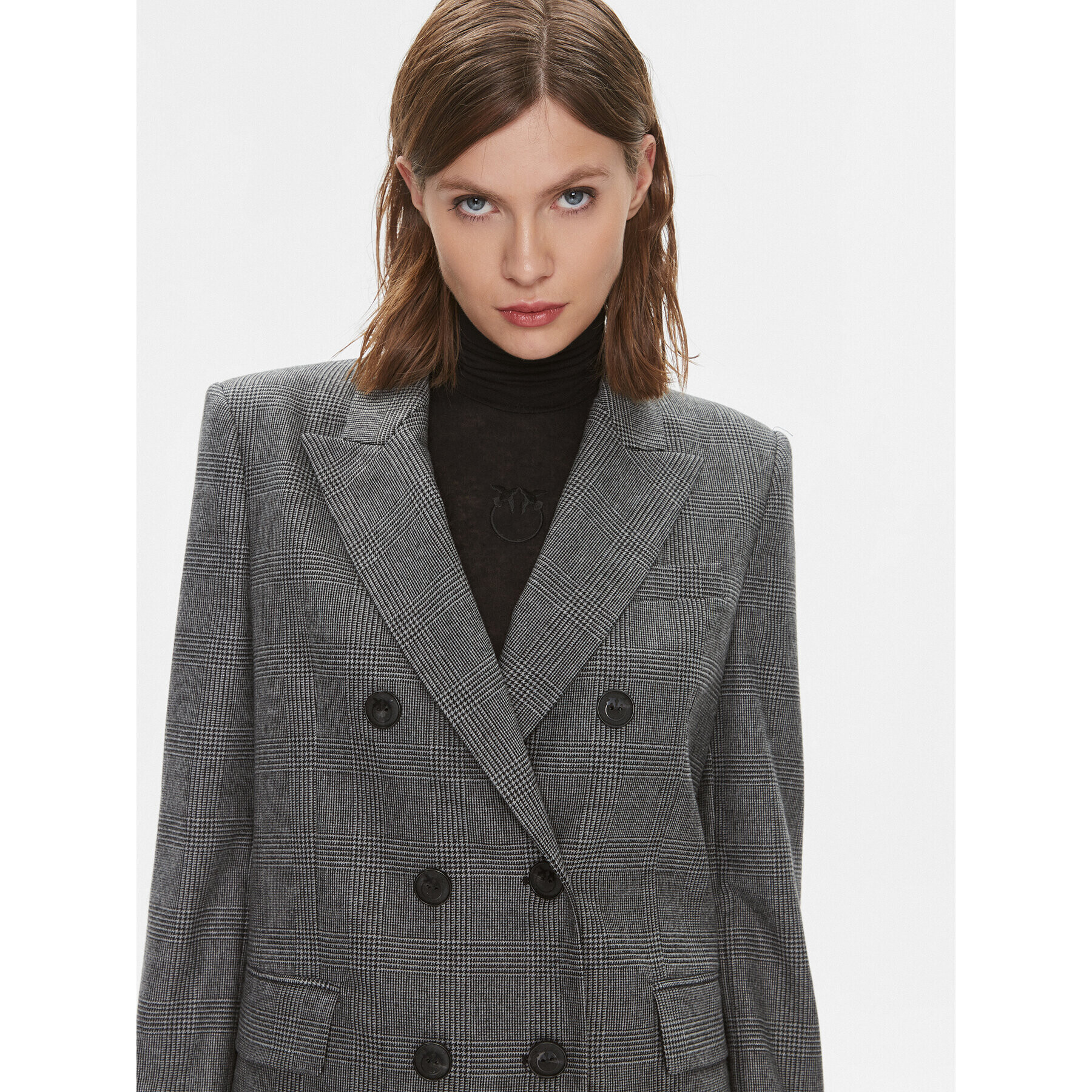 Pinko Сако Gen 102303 A07P Сив Regular Fit - Pepit.bg