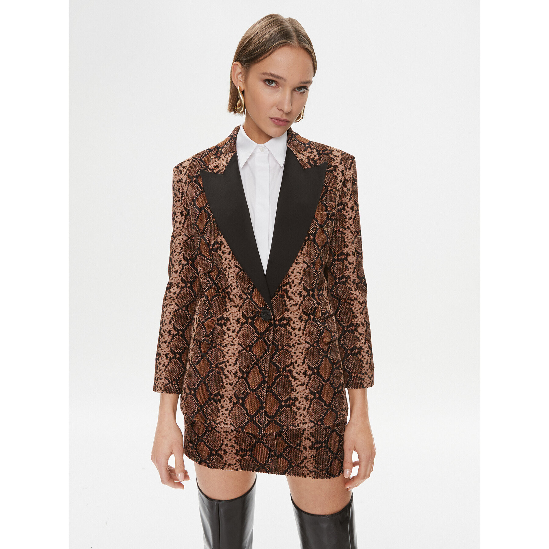 Pinko Сако Ginger 102481 A1EK Кафяв Regular Fit - Pepit.bg