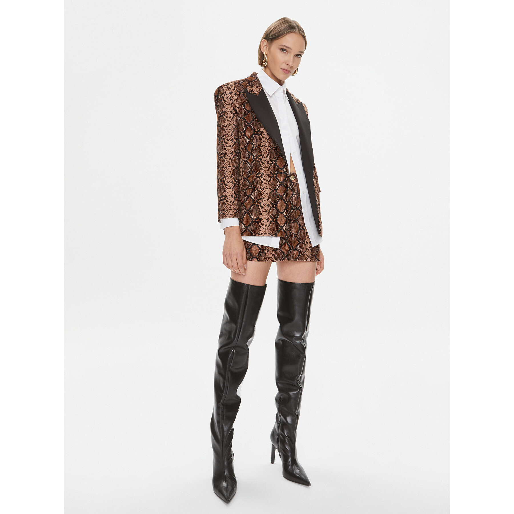 Pinko Сако Ginger 102481 A1EK Кафяв Regular Fit - Pepit.bg