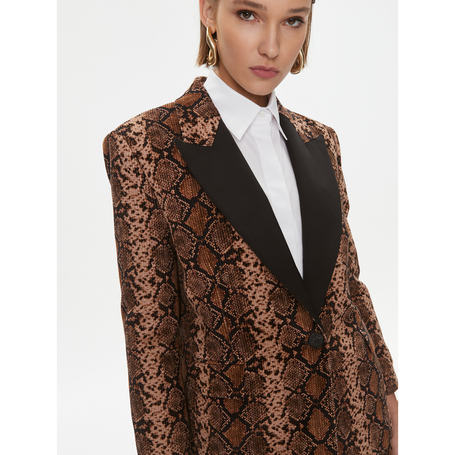 Pinko Сако Ginger 102481 A1EK Кафяв Regular Fit - Pepit.bg