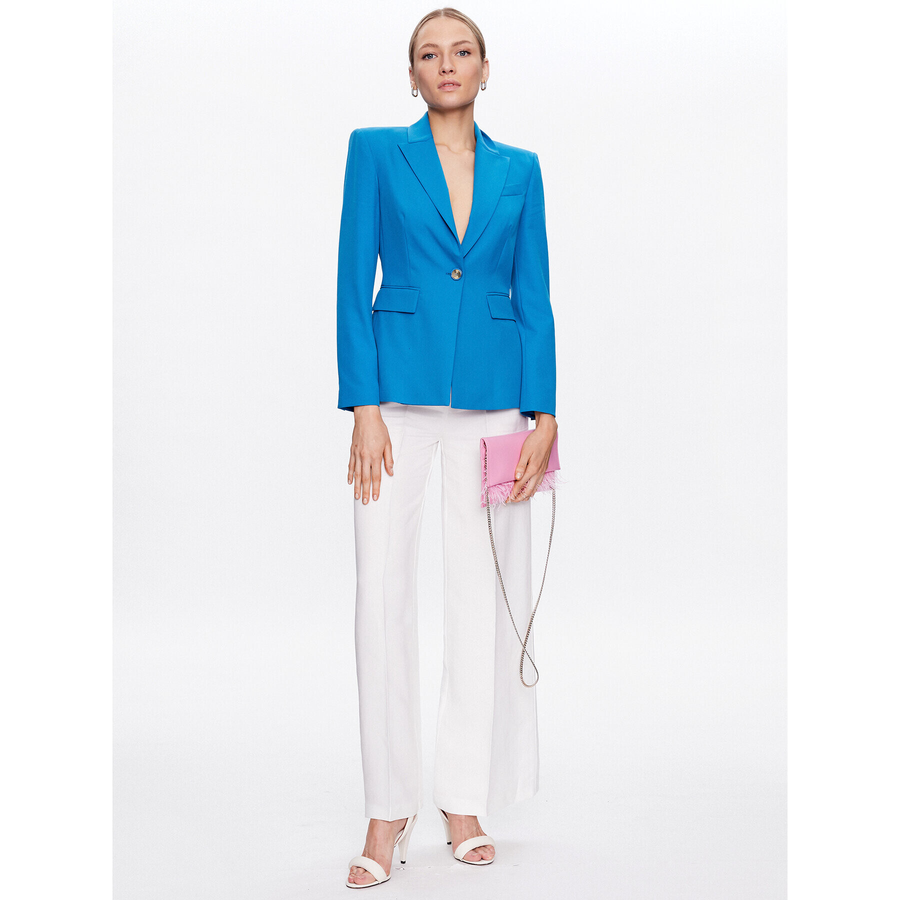 Pinko Сако Humahuaca 100180 A0HO Син Slim Fit - Pepit.bg