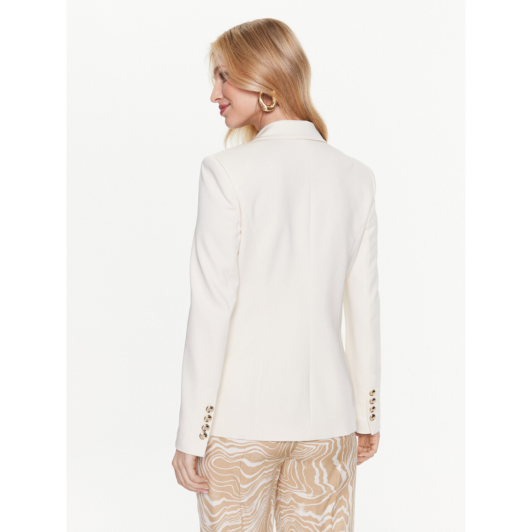 Pinko Сако Signum 100254 A0IG Екрю Regular Fit - Pepit.bg