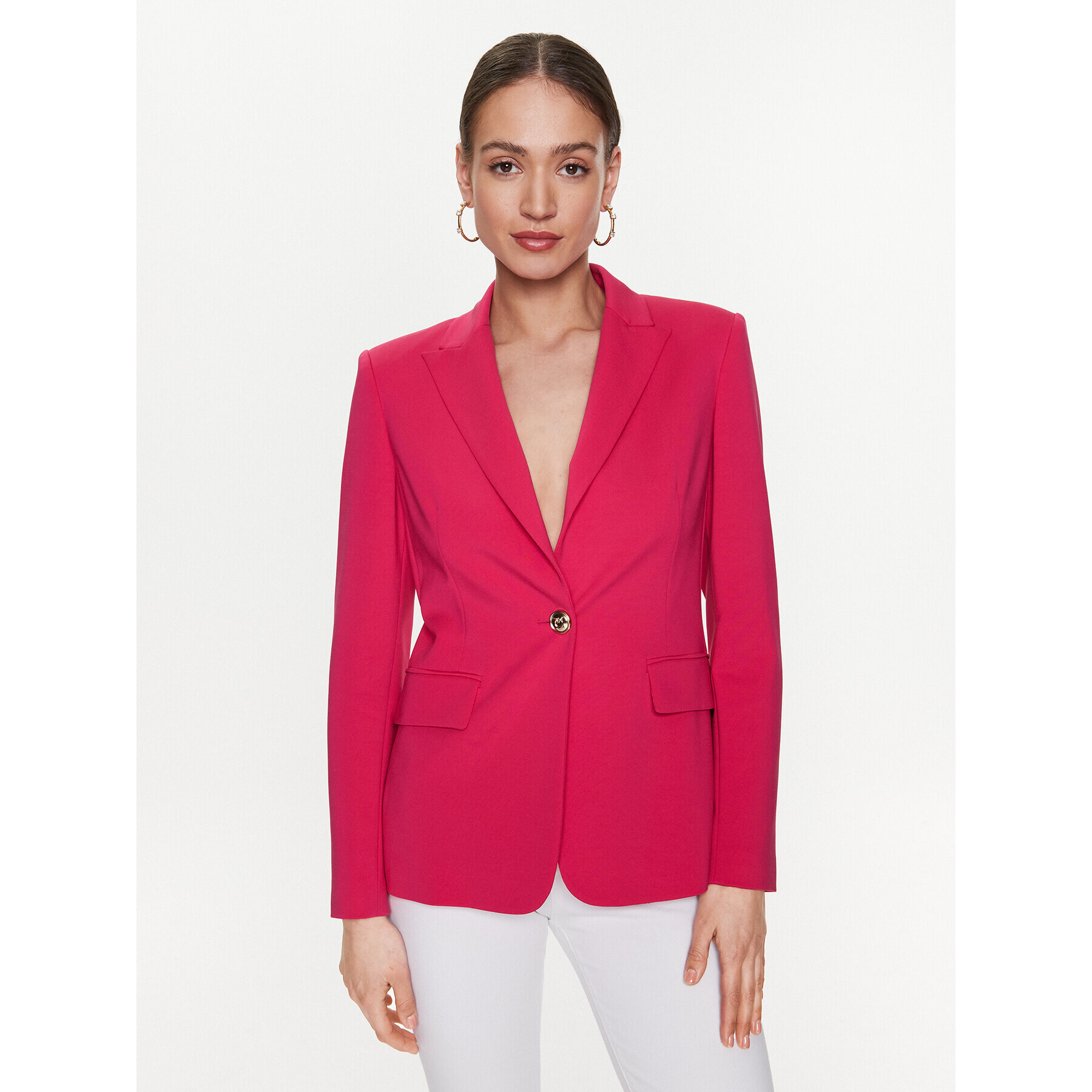 Pinko Сако Signum 100254 A0IG Розов Regular Fit - Pepit.bg
