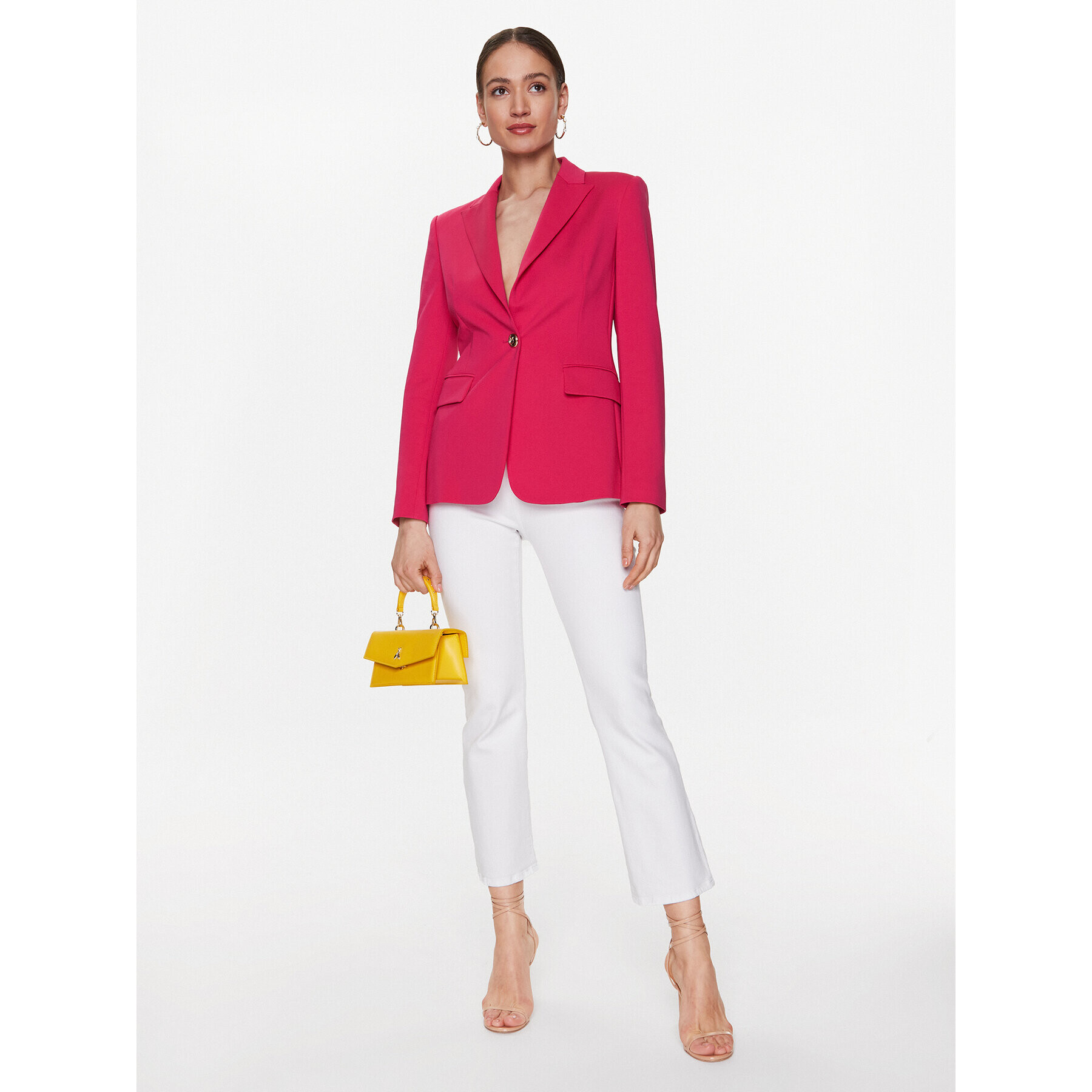 Pinko Сако Signum 100254 A0IG Розов Regular Fit - Pepit.bg