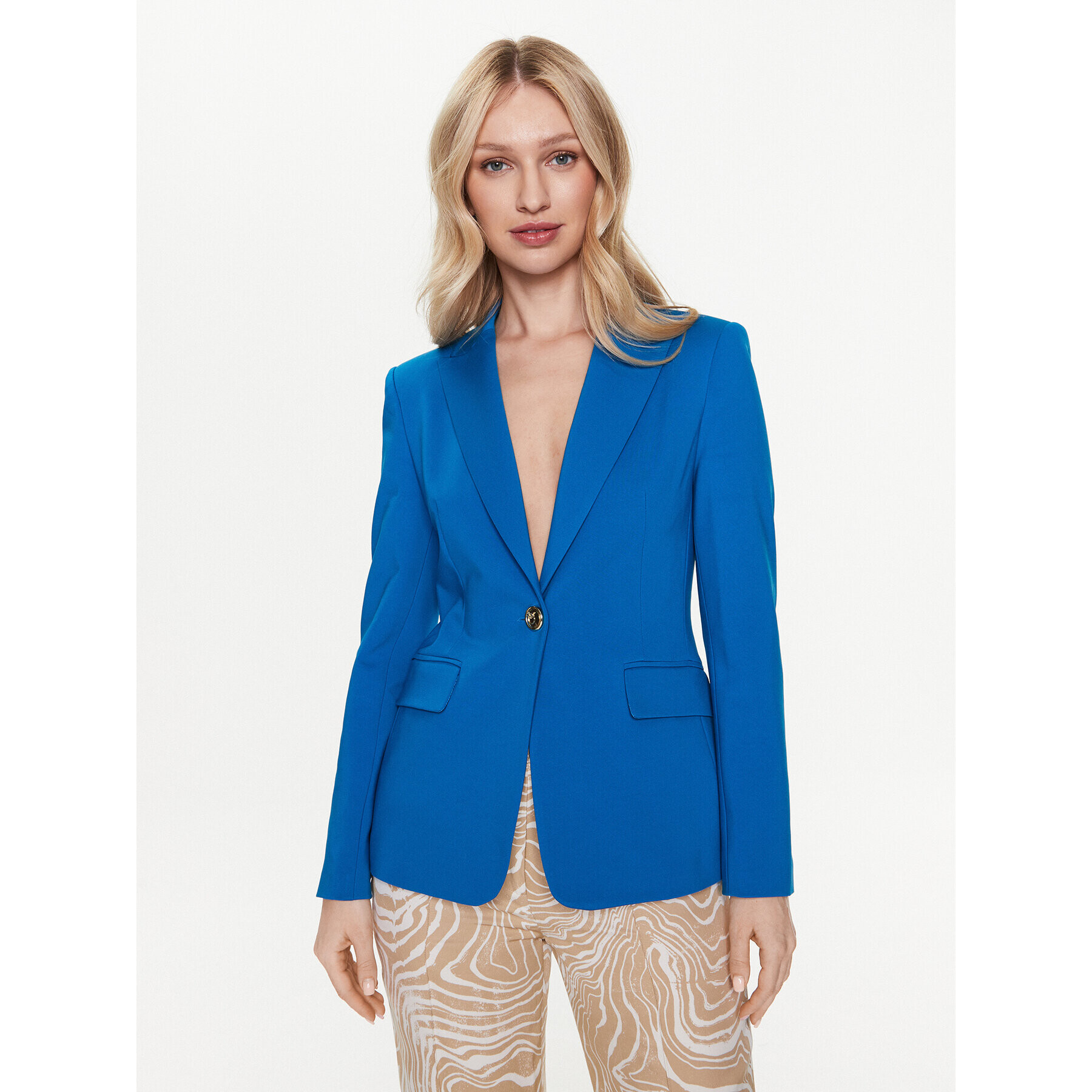 Pinko Сако Signum 100254 A0IG Син Regular Fit - Pepit.bg