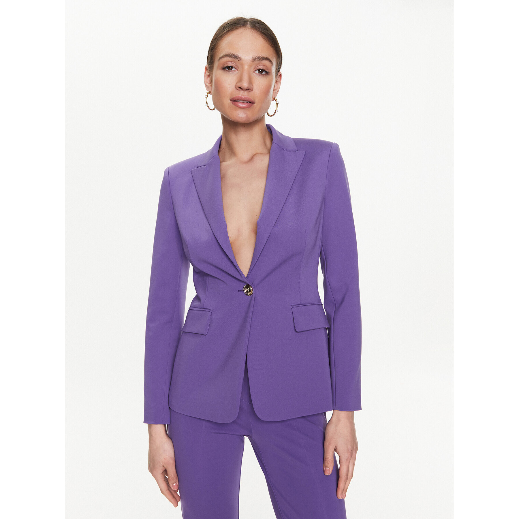 Pinko Сако Signum 100254 A0IG Виолетов Regular Fit - Pepit.bg