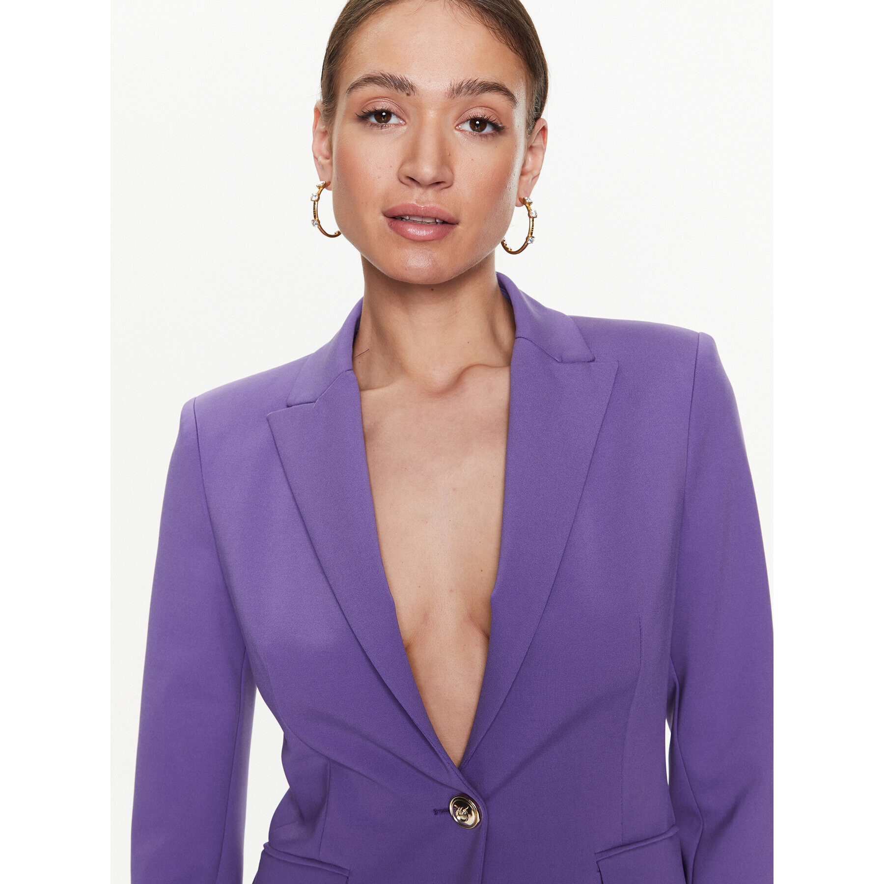 Pinko Сако Signum 100254 A0IG Виолетов Regular Fit - Pepit.bg