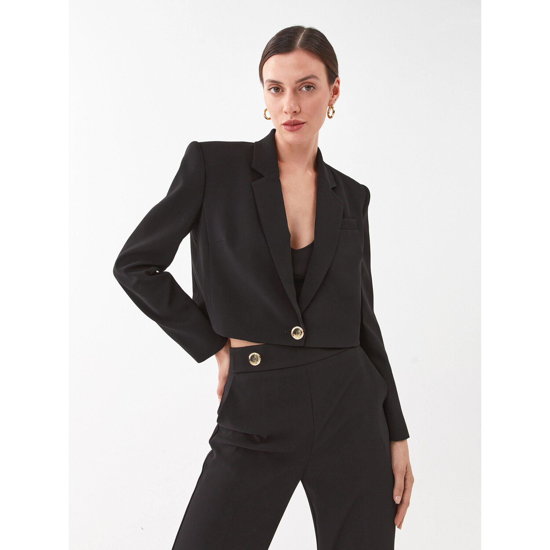 Pinko Сако Spencer 101692 A14I Черен Regular Fit - Pepit.bg