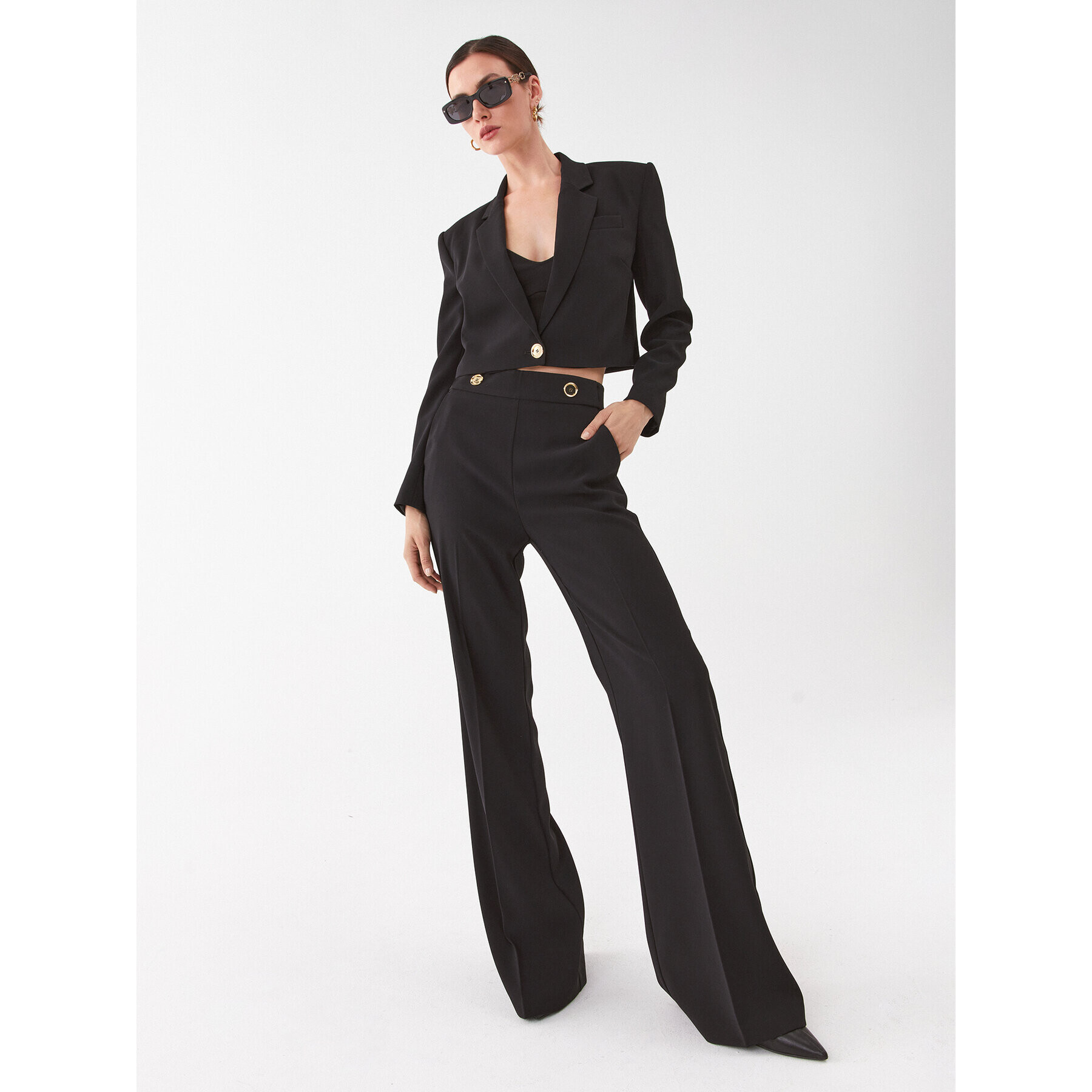 Pinko Сако Spencer 101692 A14I Черен Regular Fit - Pepit.bg