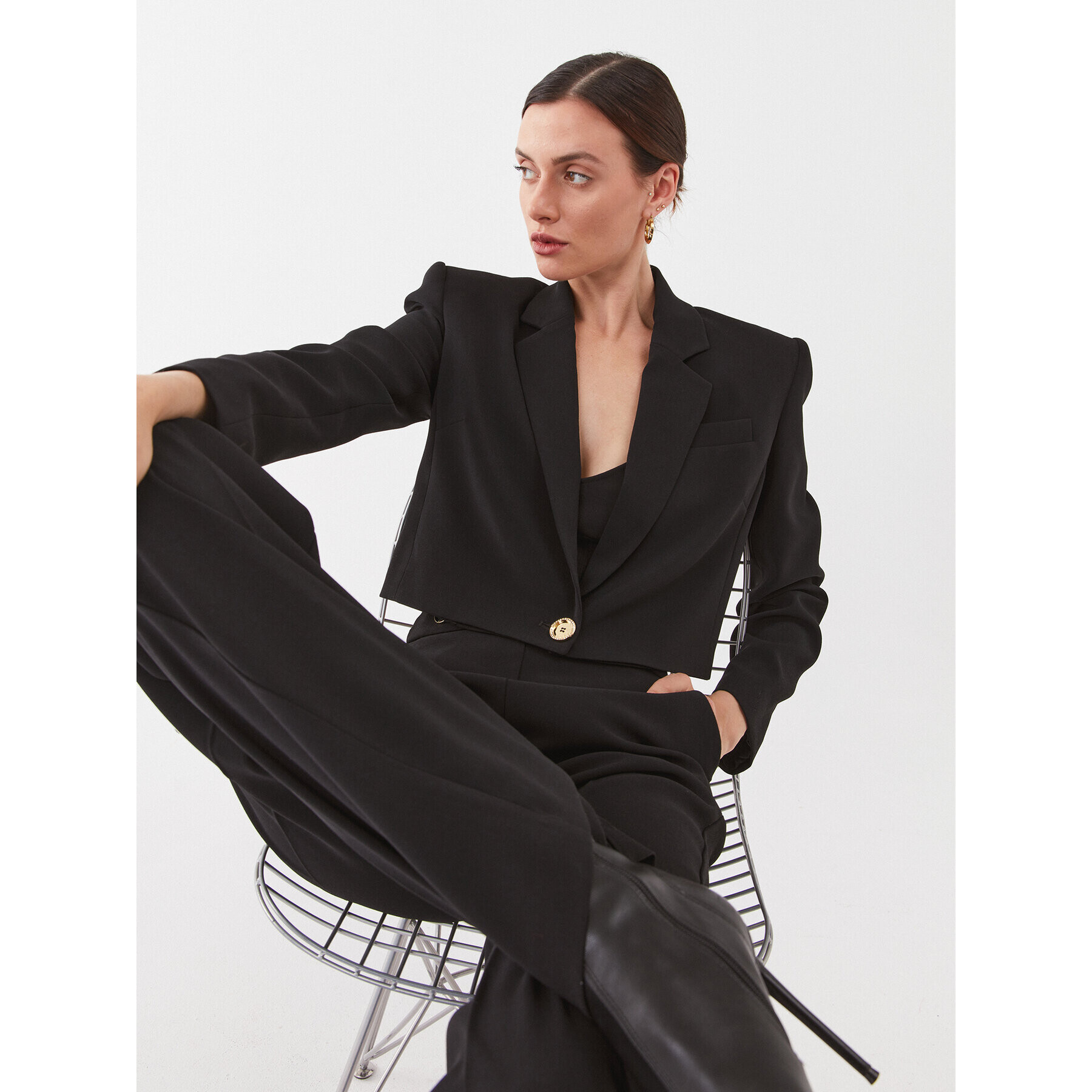 Pinko Сако Spencer 101692 A14I Черен Regular Fit - Pepit.bg