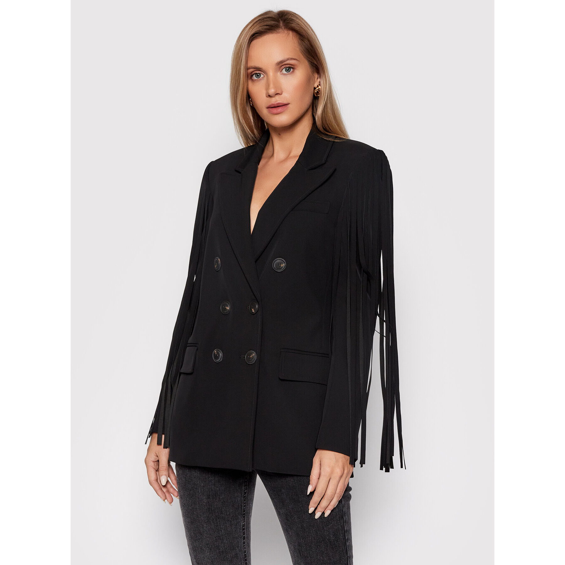 Pinko Сако UNIQUENESS Valere 1Q108U 8630 Черен Regular Fit - Pepit.bg