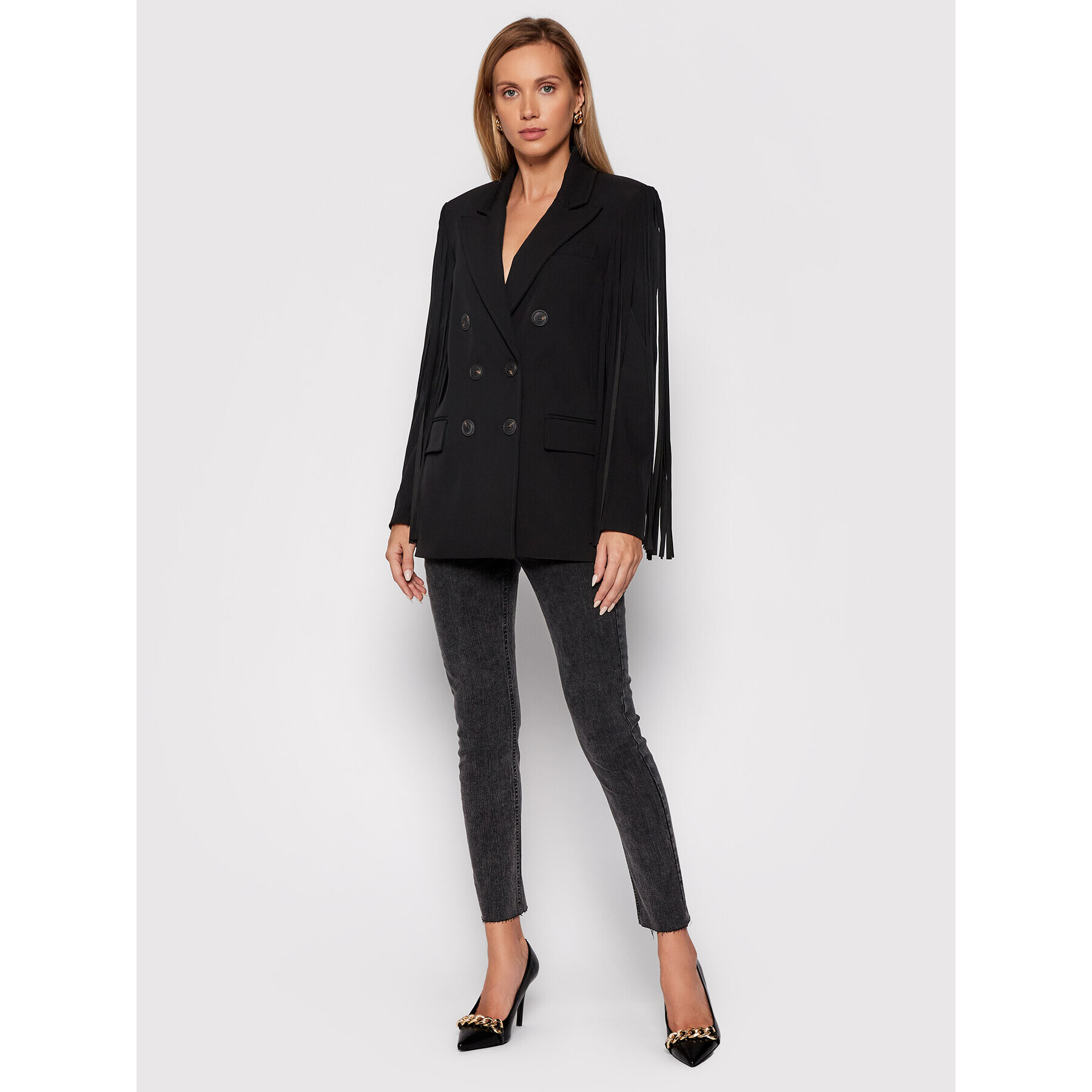 Pinko Сако UNIQUENESS Valere 1Q108U 8630 Черен Regular Fit - Pepit.bg