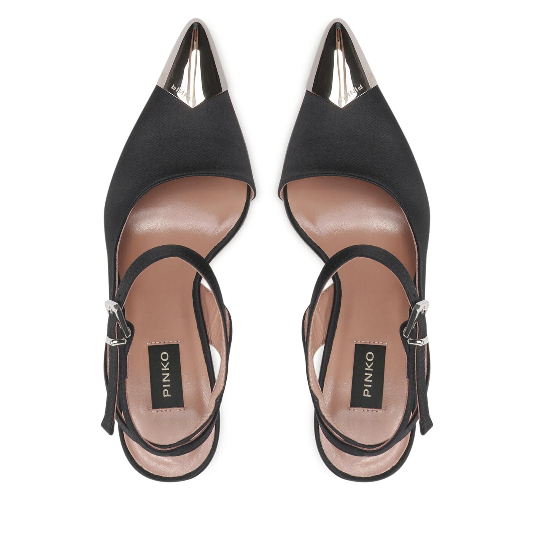 Pinko Сандали Liquirizia Slingback Al 22-23 BLKS1 1H213B A075 Черен - Pepit.bg