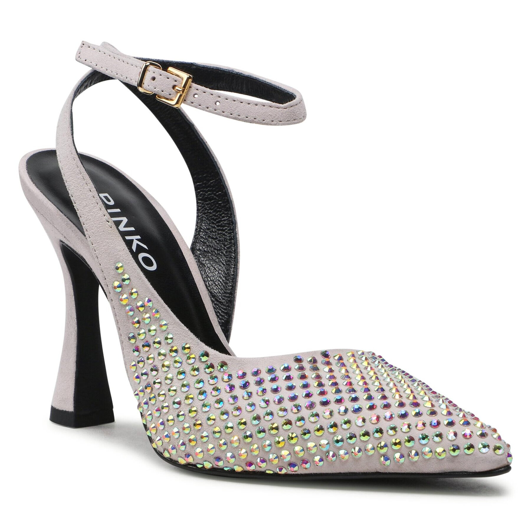 Pinko Сандали Lisette Slingback PE BLKS1 100566 A0N6 Сив - Pepit.bg