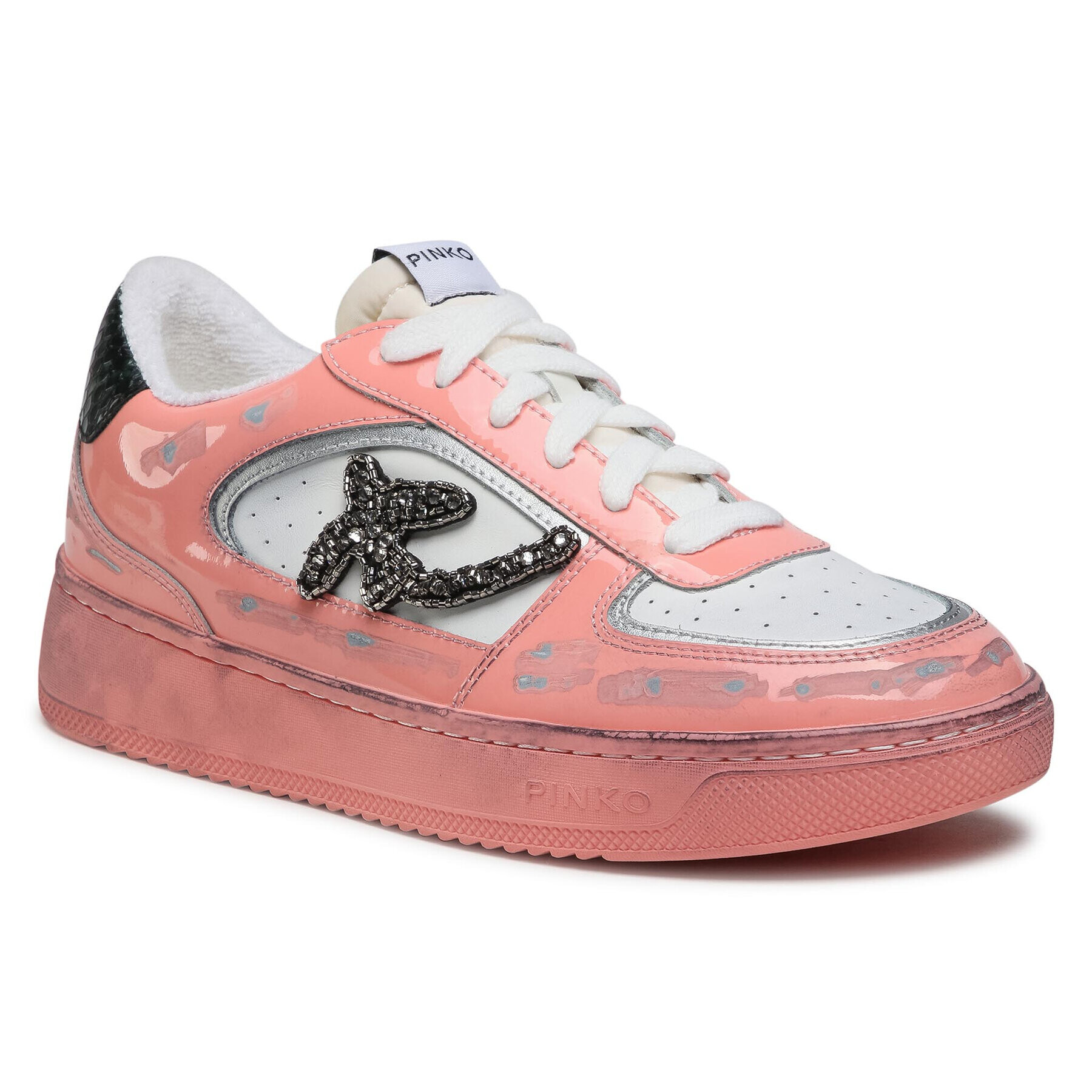 Pinko Сникърси Liquirizia Low Top 2 Sneaker PE 21 BLKS1 1H20UK Y735 Розов - Pepit.bg