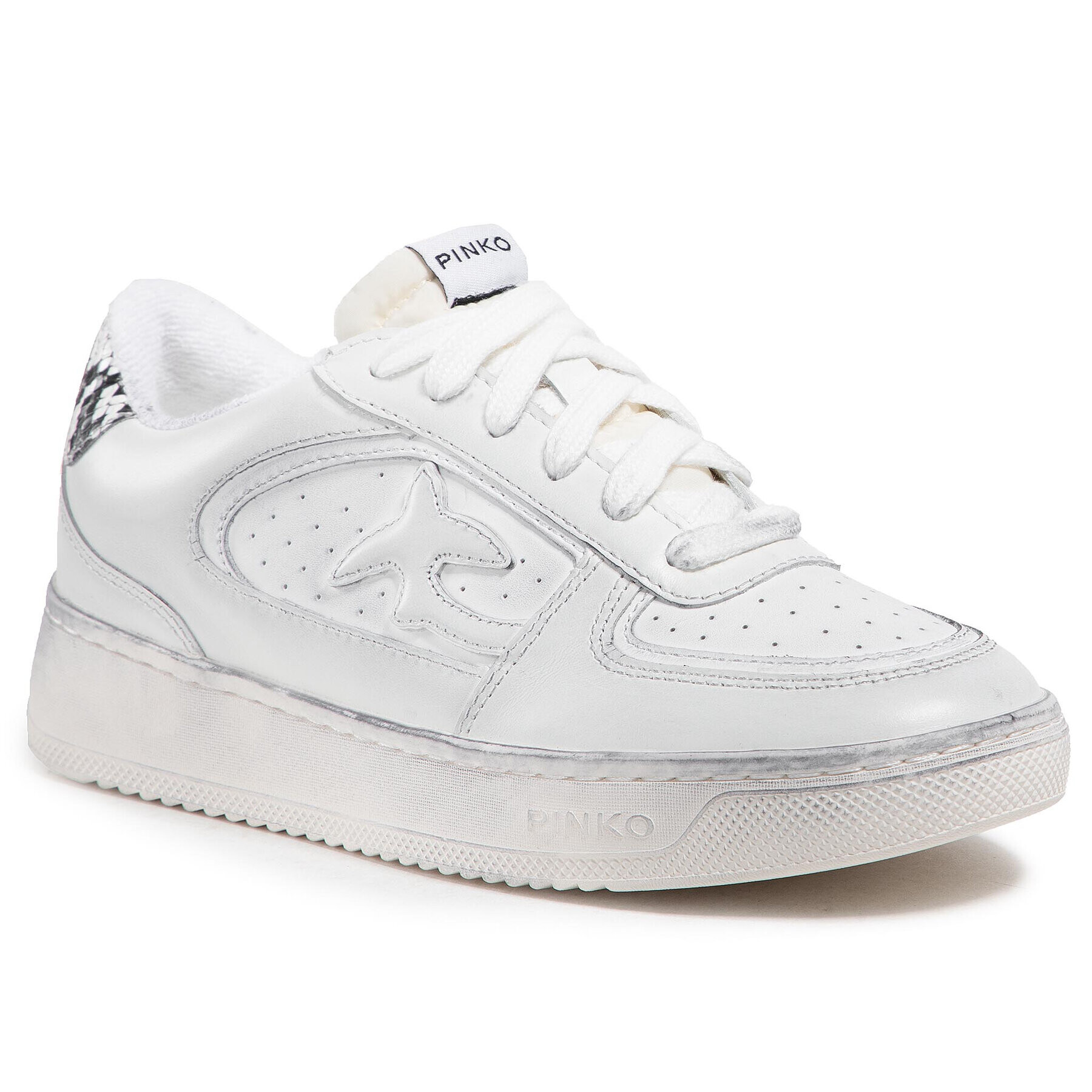 Pinko Сникърси Liquirizia Low Top Sneaker PE 21 BLKS1 1H20UH Y733 Бял - Pepit.bg