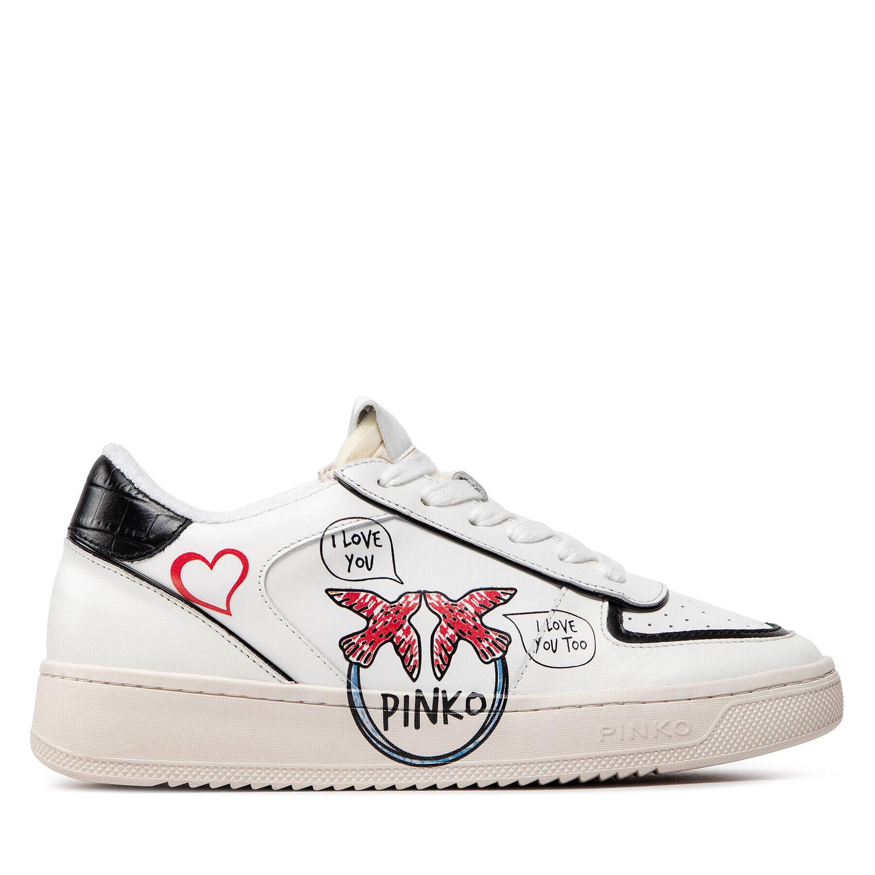 Pinko Сникърси Rodano Basket Sneaker AI 22-23 BLKS1 1H2151 A091 Бял - Pepit.bg