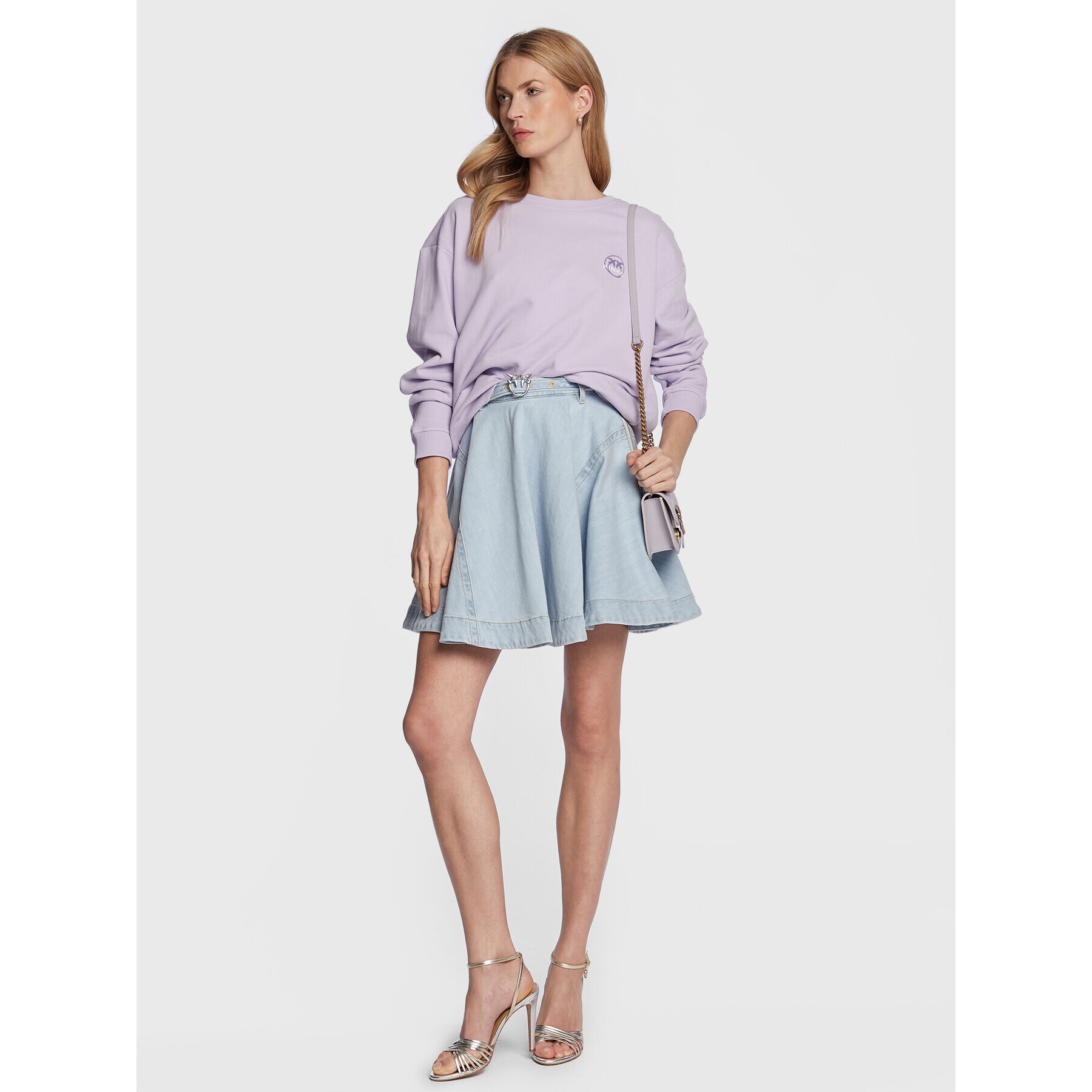 Pinko Суитшърт 100352 A0KN Виолетов Regular Fit - Pepit.bg