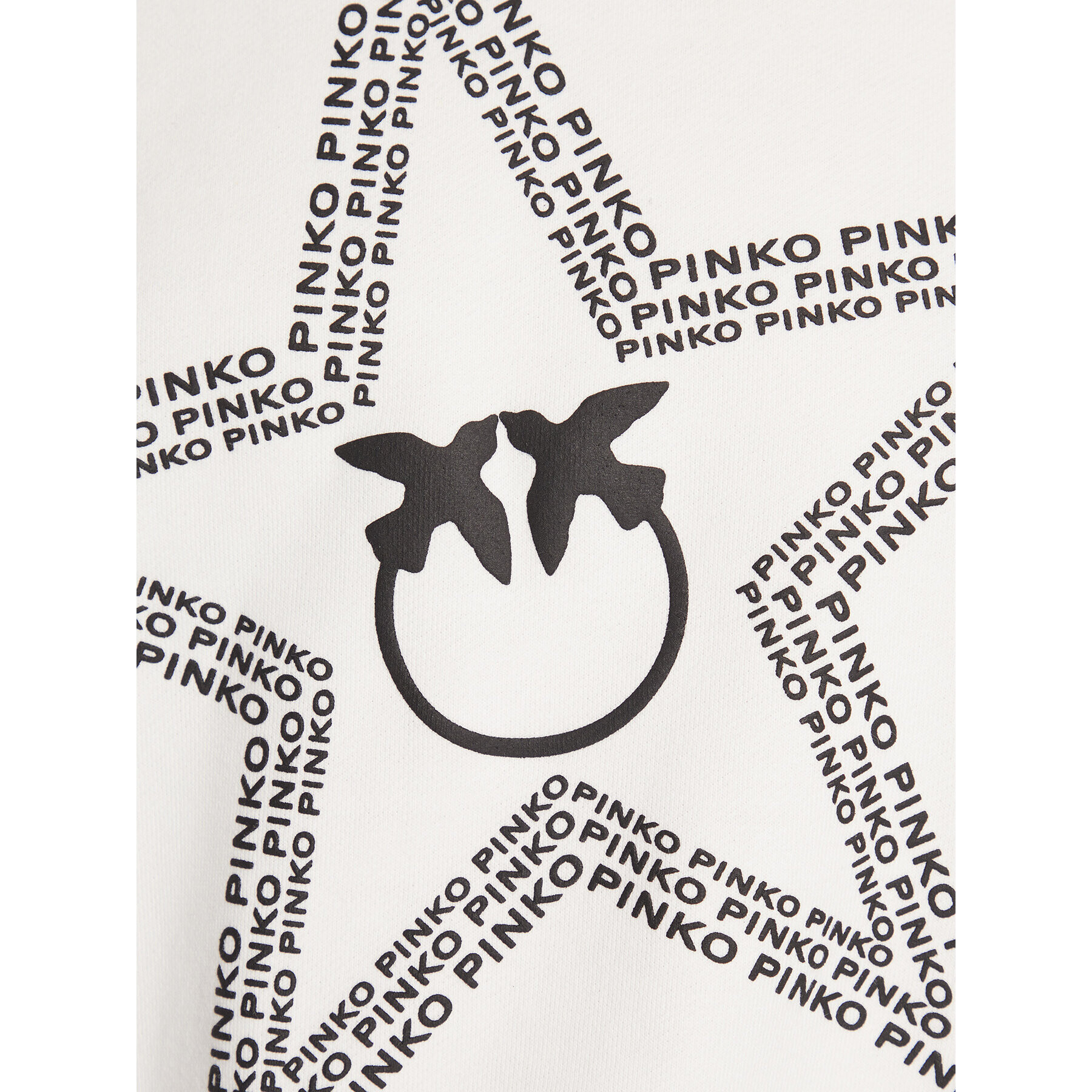 Pinko Суитшърт 100369 A0KM Бял Relaxed Fit - Pepit.bg