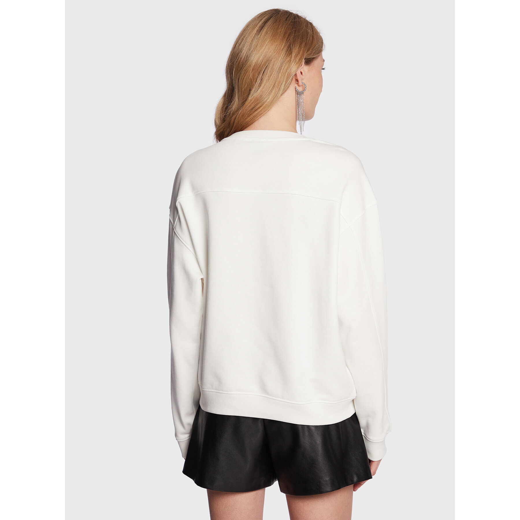 Pinko Суитшърт 100534 A0M9 Бял Relaxed Fit - Pepit.bg